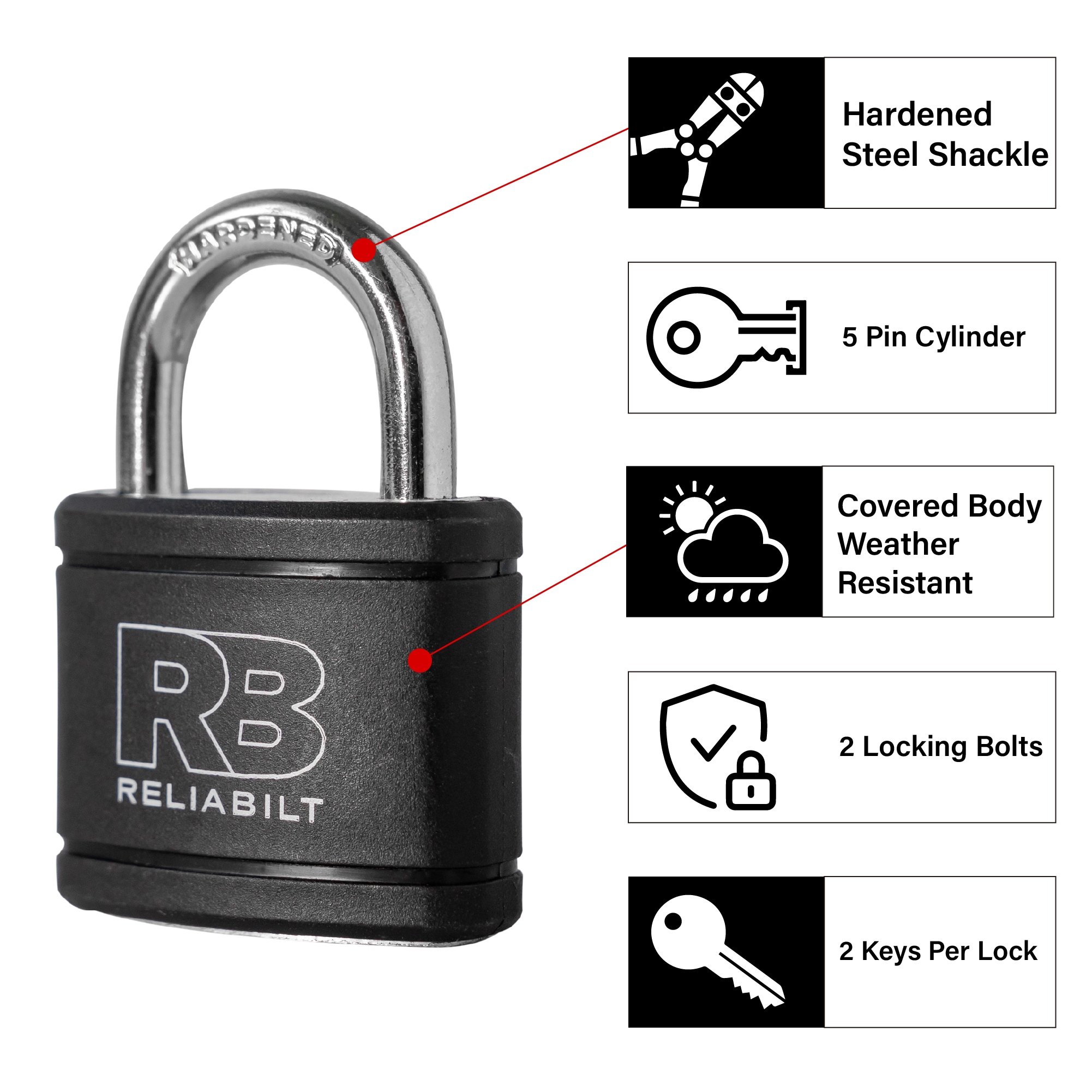 RELIABILT AH35013L Padlocks-Locks-Cables - View #13