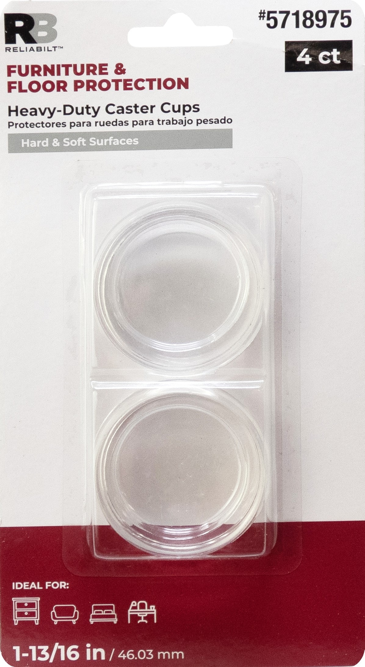 RELIABILT 4679324RB Caster-Cups - View #7