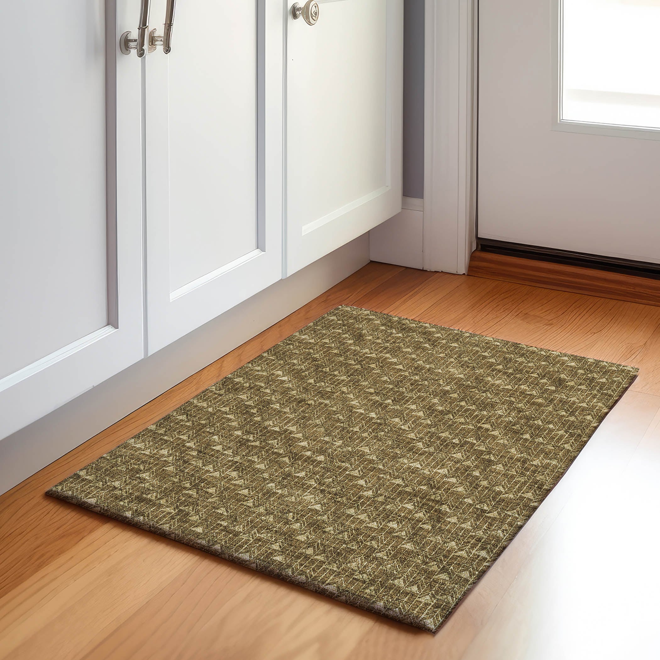 Addison Rugs AMF548PP20X30 Mayfield AMF548PP 2 x 3 (ft) Loomed Polyester Purple Rectangular Indoor Geometric Machine washable Area rug