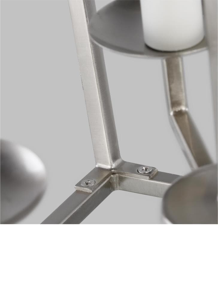 Elegant Mini Dianna 4-Light Brushed Nickel Indoor/Outdoor Pendant