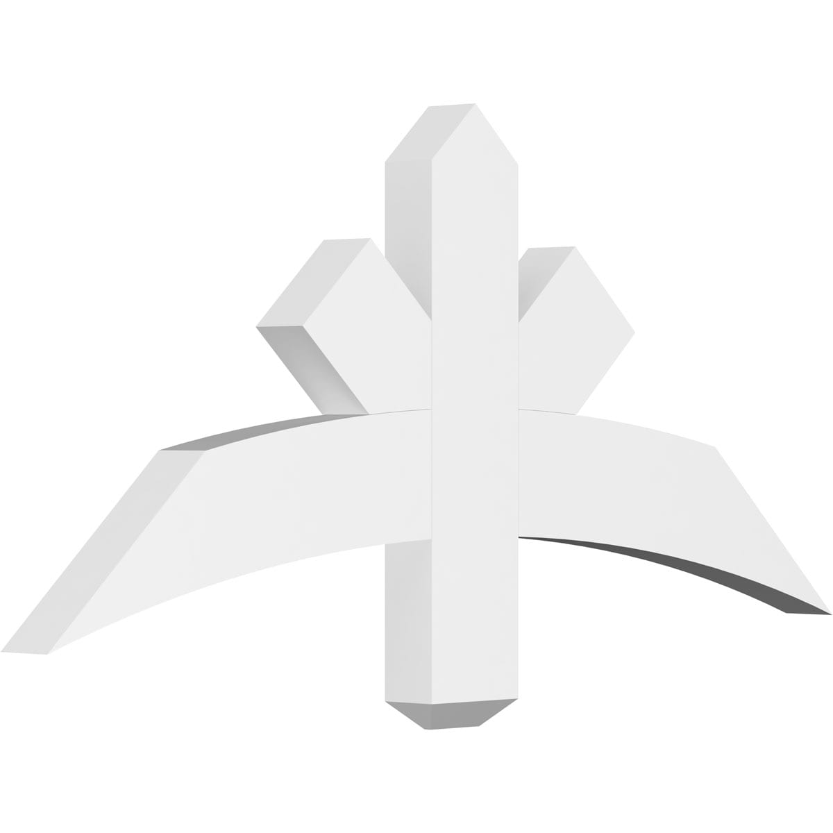 Ekena Millwork GBP036X17X0204ALB00 Alberta White PVC Gable bracket
