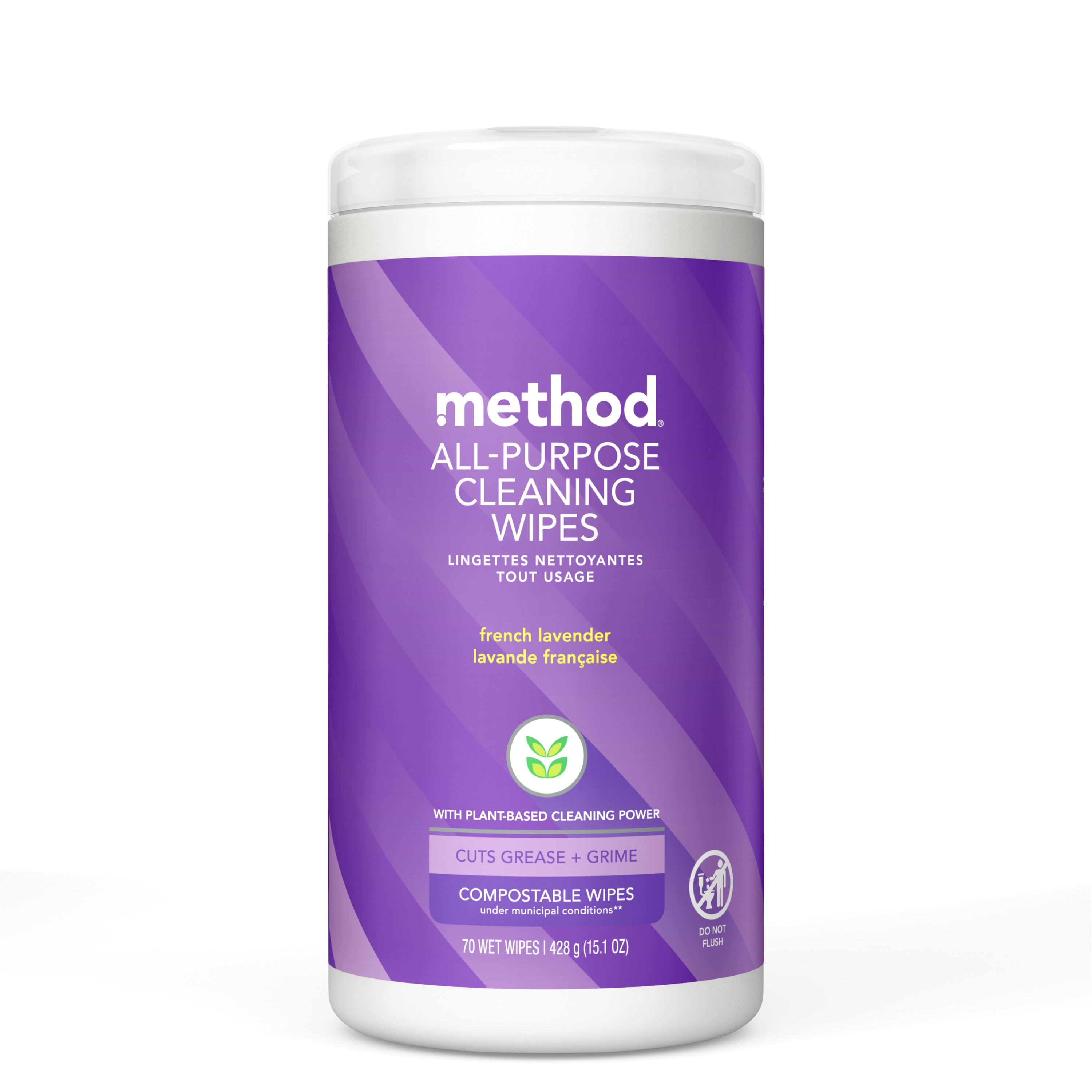 method 70-Count French Lavender Wipes All-Purpose Cleaner in the