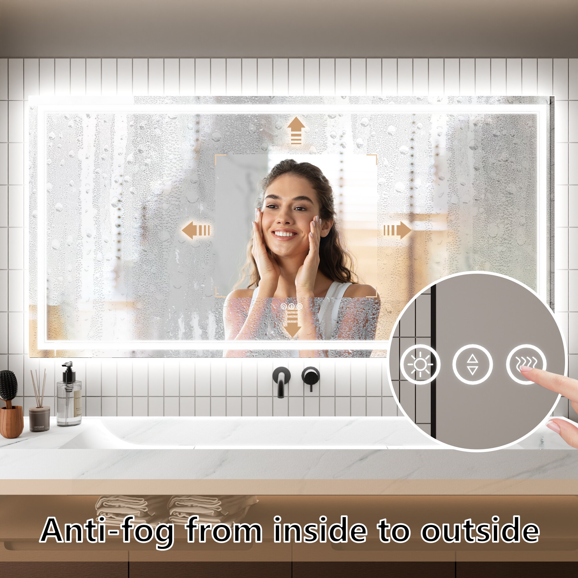 Forclover JTFHS-3672 Framed-Bath-Mirrors - View #7