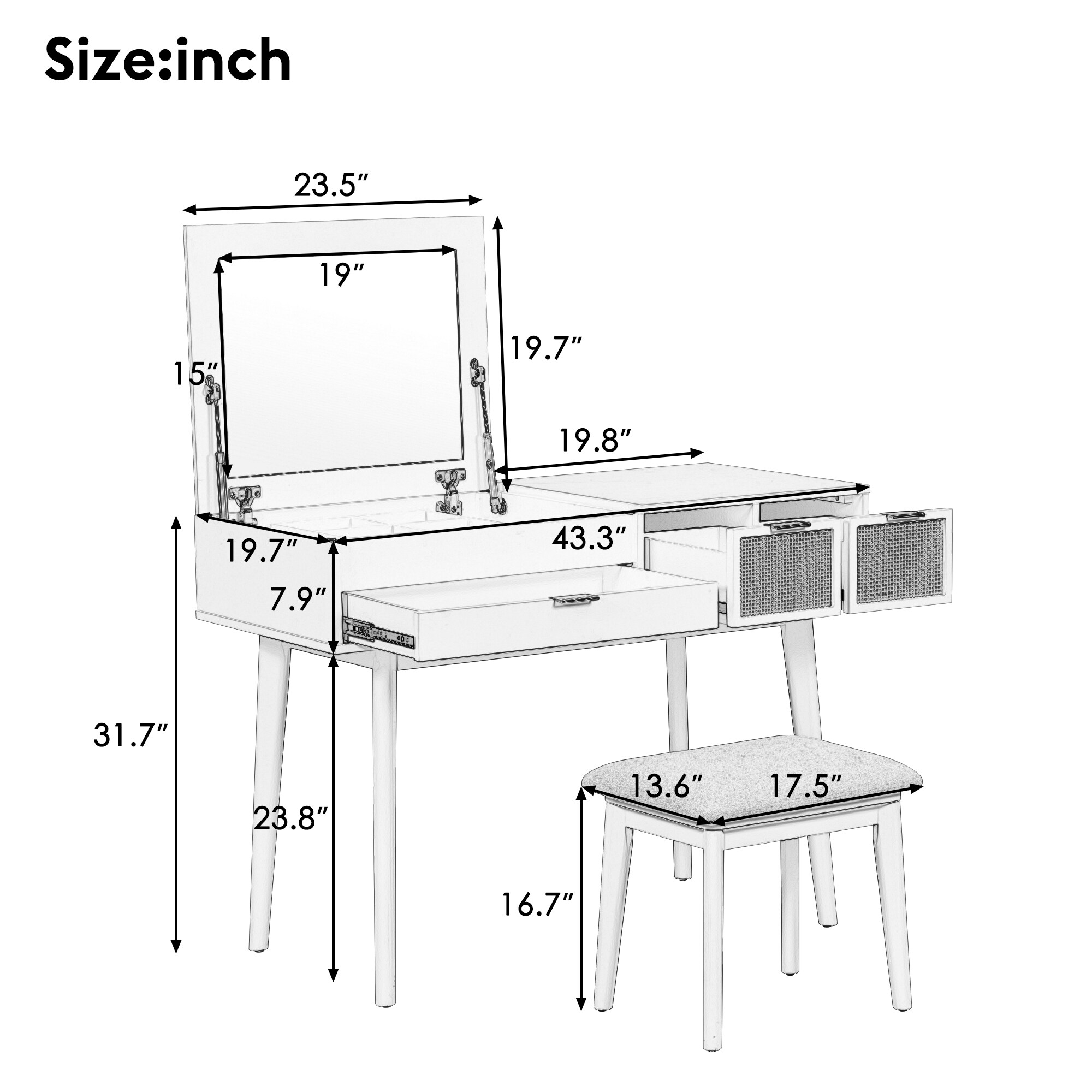 Bybafun YA3800161 Bedroom-Vanities - View #8