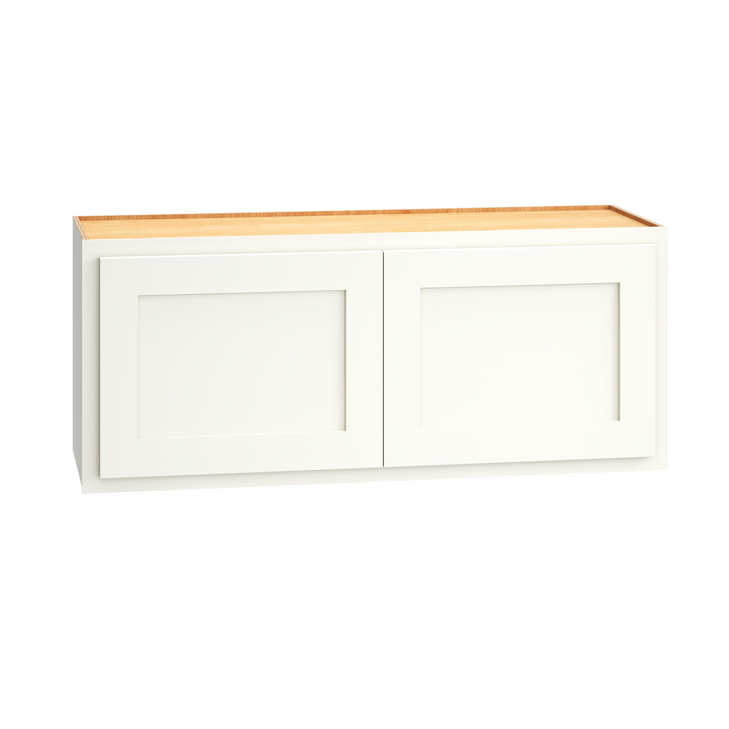 Diamond Express Jamestown 36-in W x 15-in H x 12-in D White Wall Fully Assembled Plywood Cabinet (Recessed Panel Shaker Door Style)