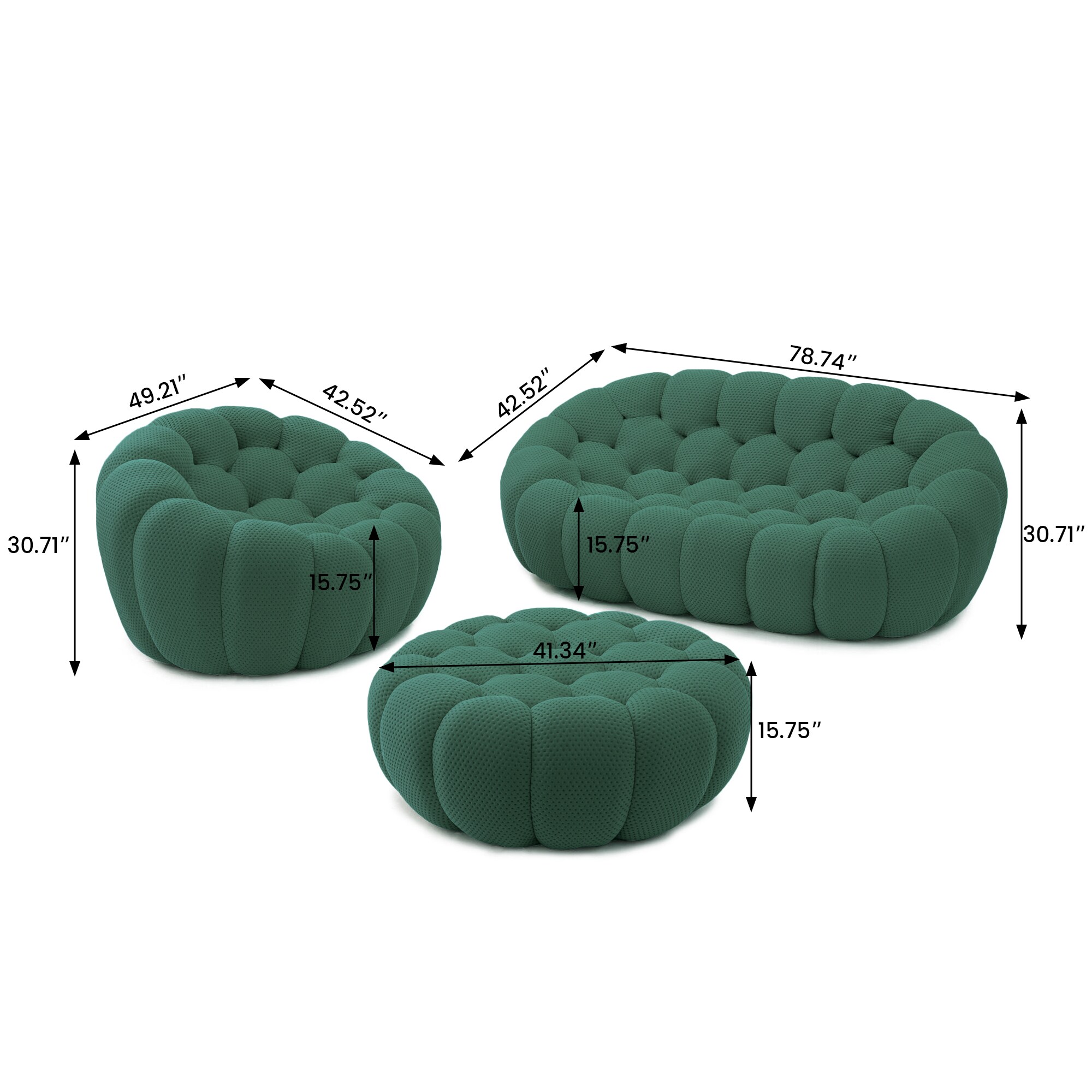 BuotiqHom DH-SF124-133GN Living-Room-Sets - View #2