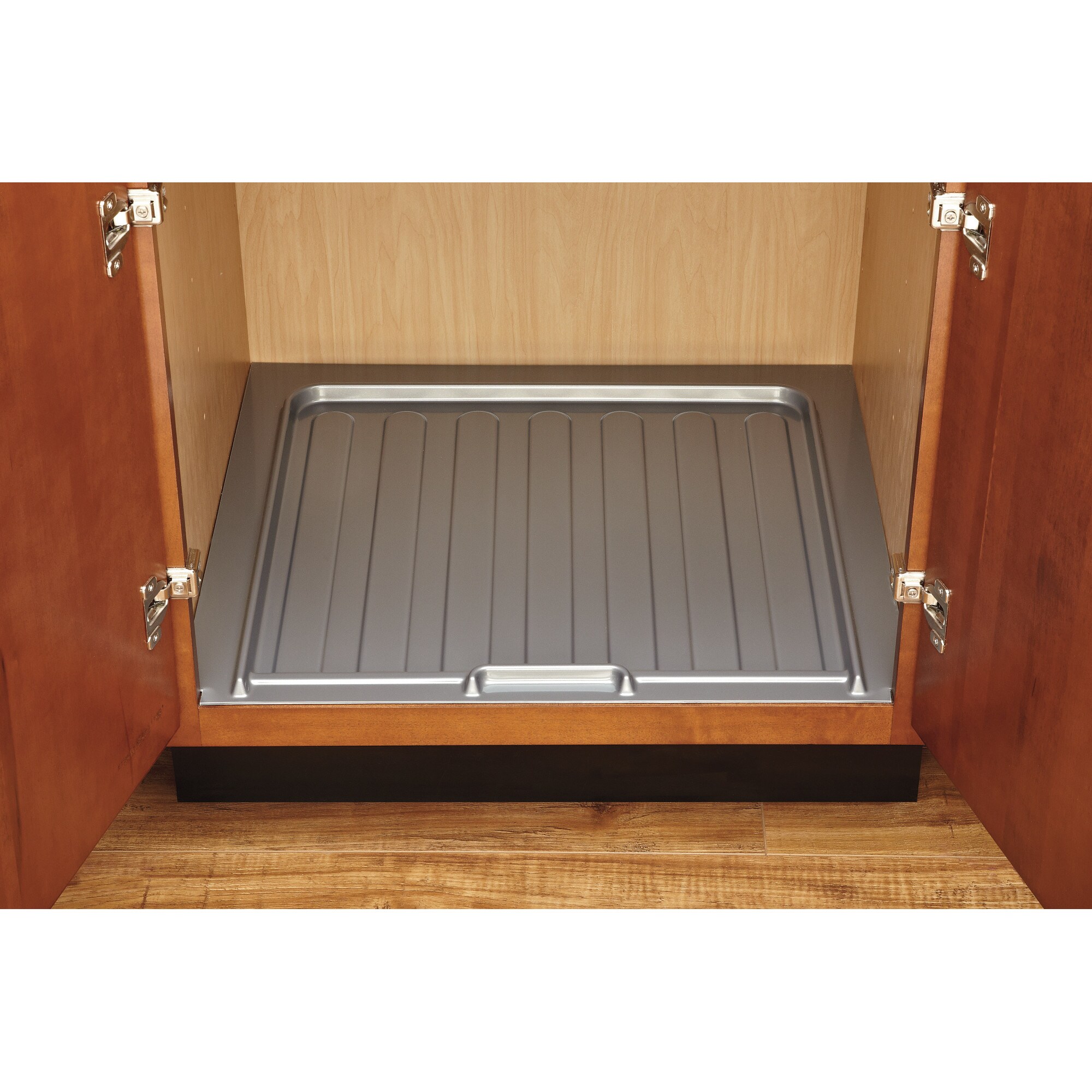 Xtreme Mats Kitchen 22-in x 22-in Grey Undersink Drip Tray Fits Cabinet  Size 22-in x 22-in in the Shelf Liners department at