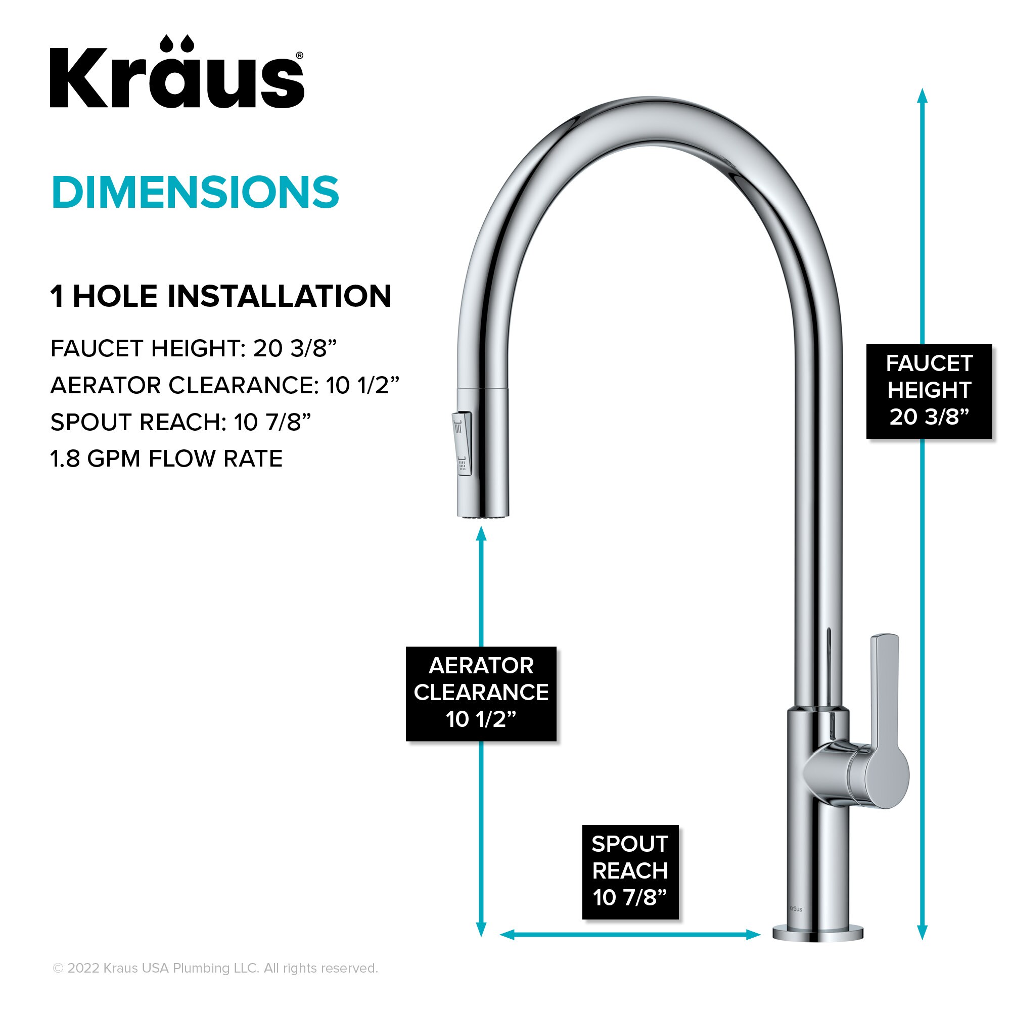 Kraus KPF-2821CH Kitchen-Faucets - View #6