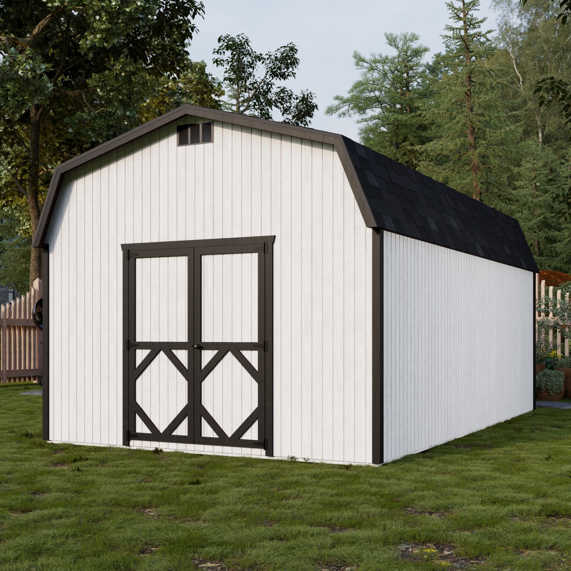 Little Cottage Co 12X20 CGB-6-PC-FK Wood-Storage-Buildings - View #2