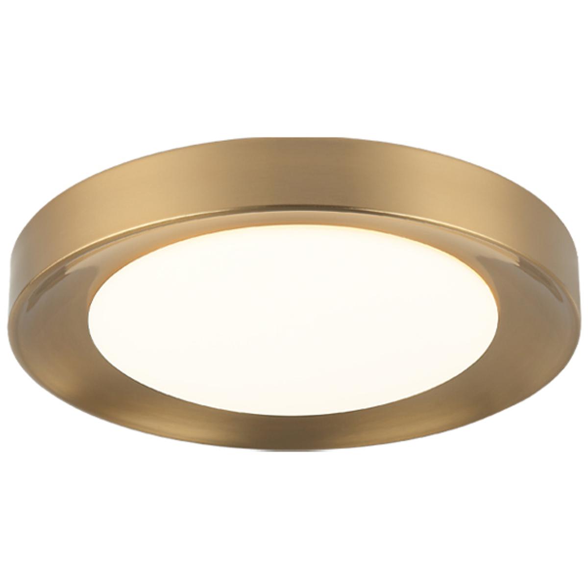 Matteo 2451126 Lighting M10002AG Essene Flush Mount Aged Gold Brass