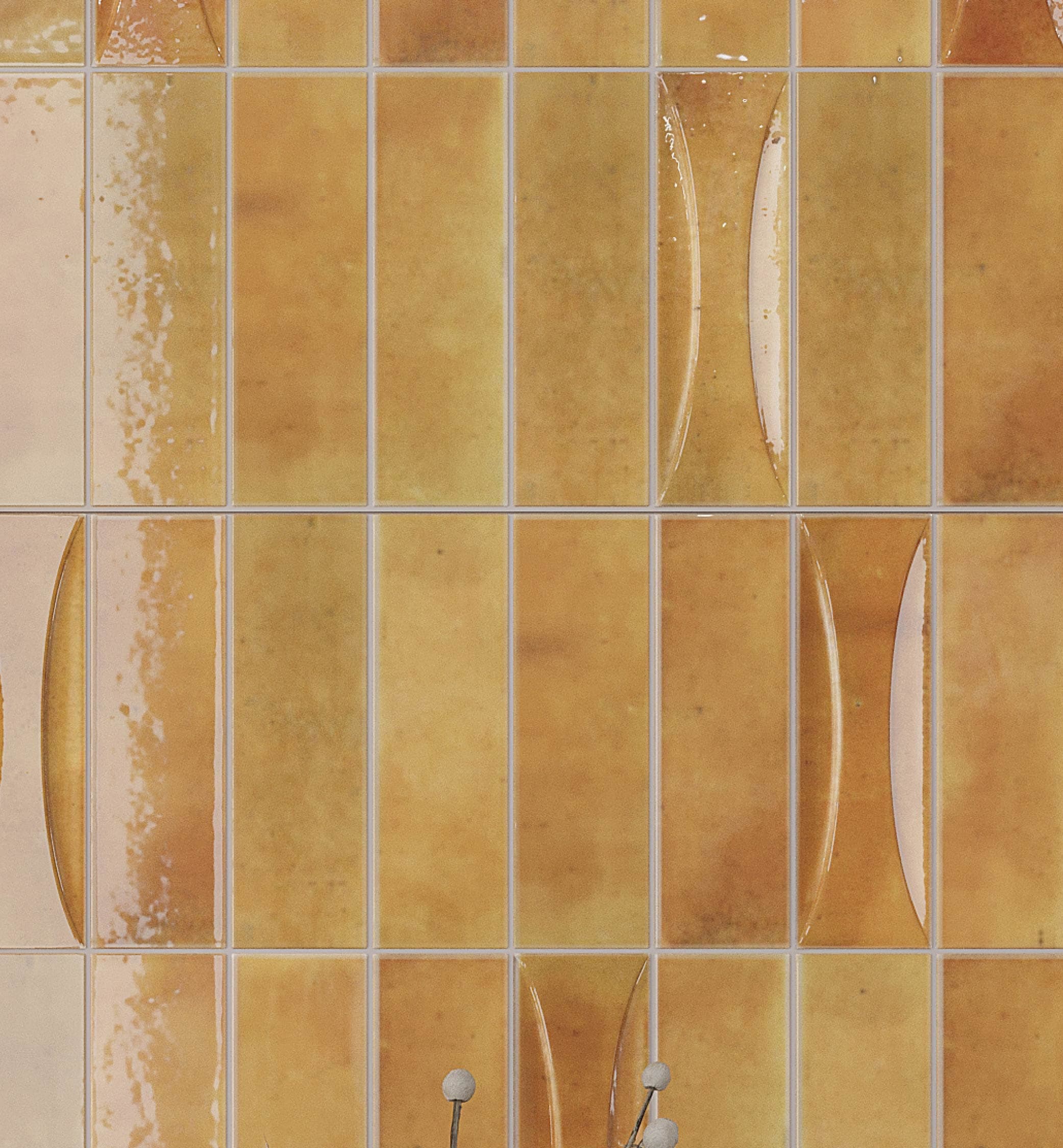 Honey Orange Glossy Ceramic Subway Wall and Floor Tile