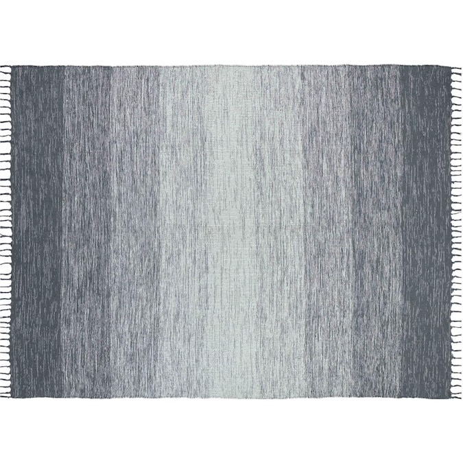 Cotton Blue Ombre Area Rug In The Rugs, Blue Ombre Area Rug