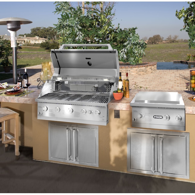 NXR Ls Stainless Steel 5-Burner Infrared Built-In Grill in the Built-In ...