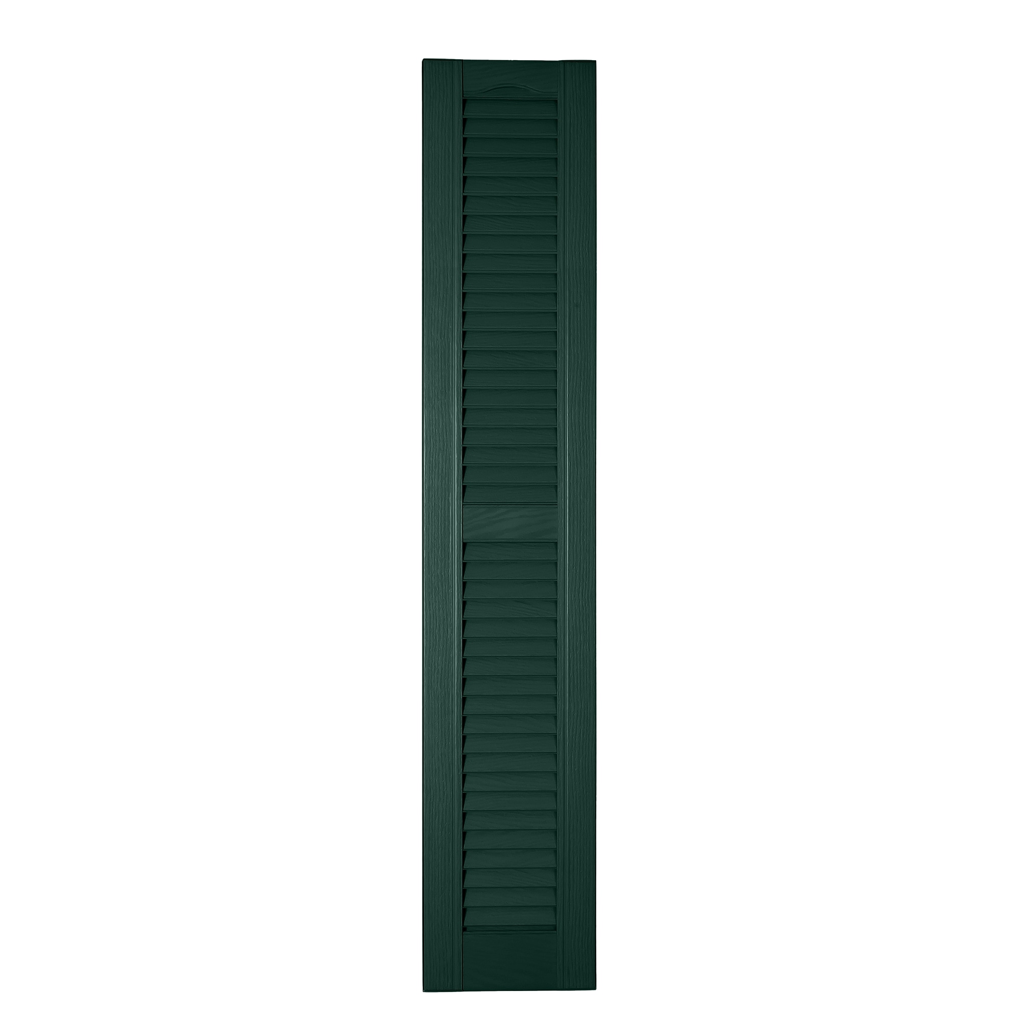 RELIABILT LVRCT0982009 9-in W x 82-in H Pine Green Louvered Polypropylene Exterior Shutters ( 2 -Pack )