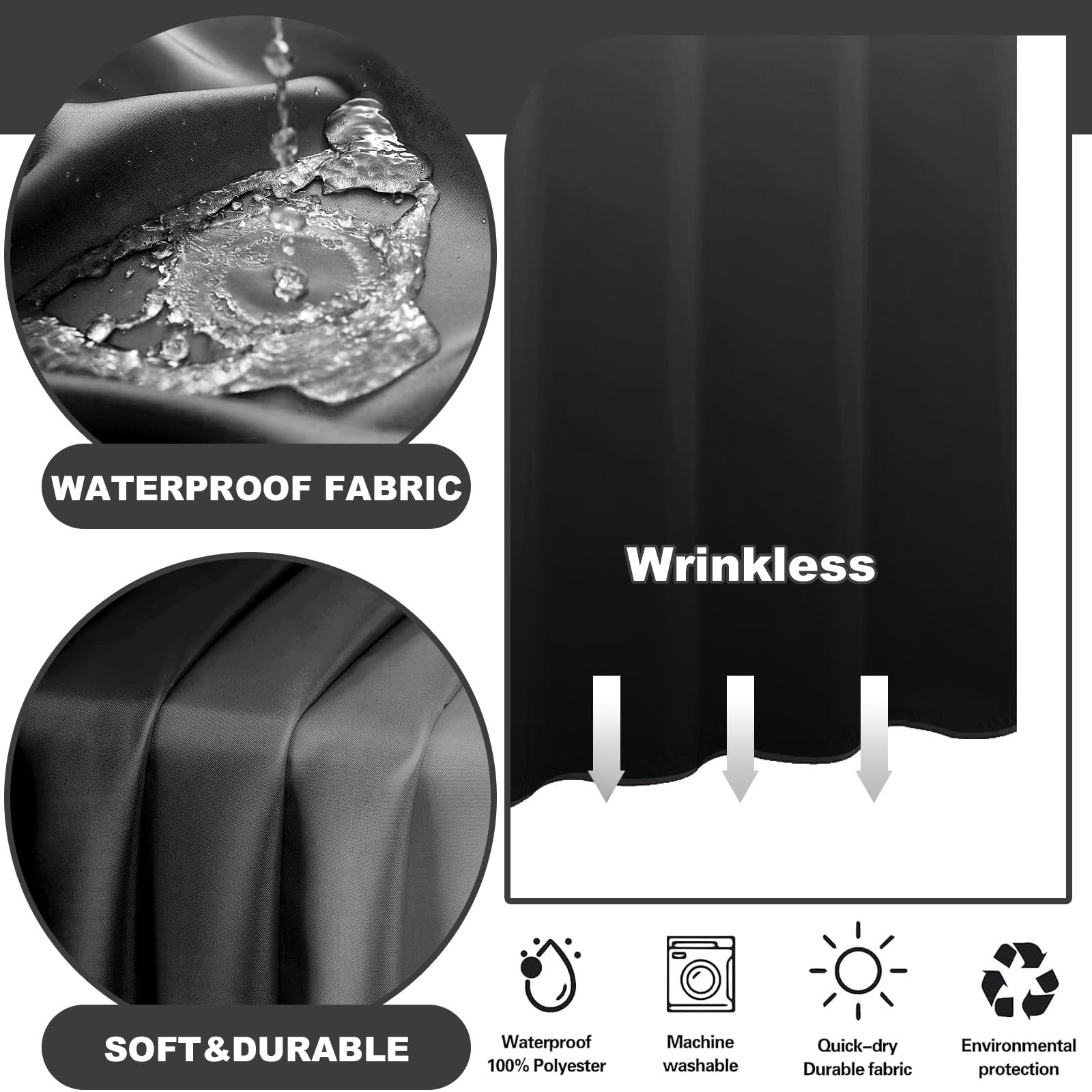 Anqtovp LAN1317S09 Shower-Curtains-Liners - View #3
