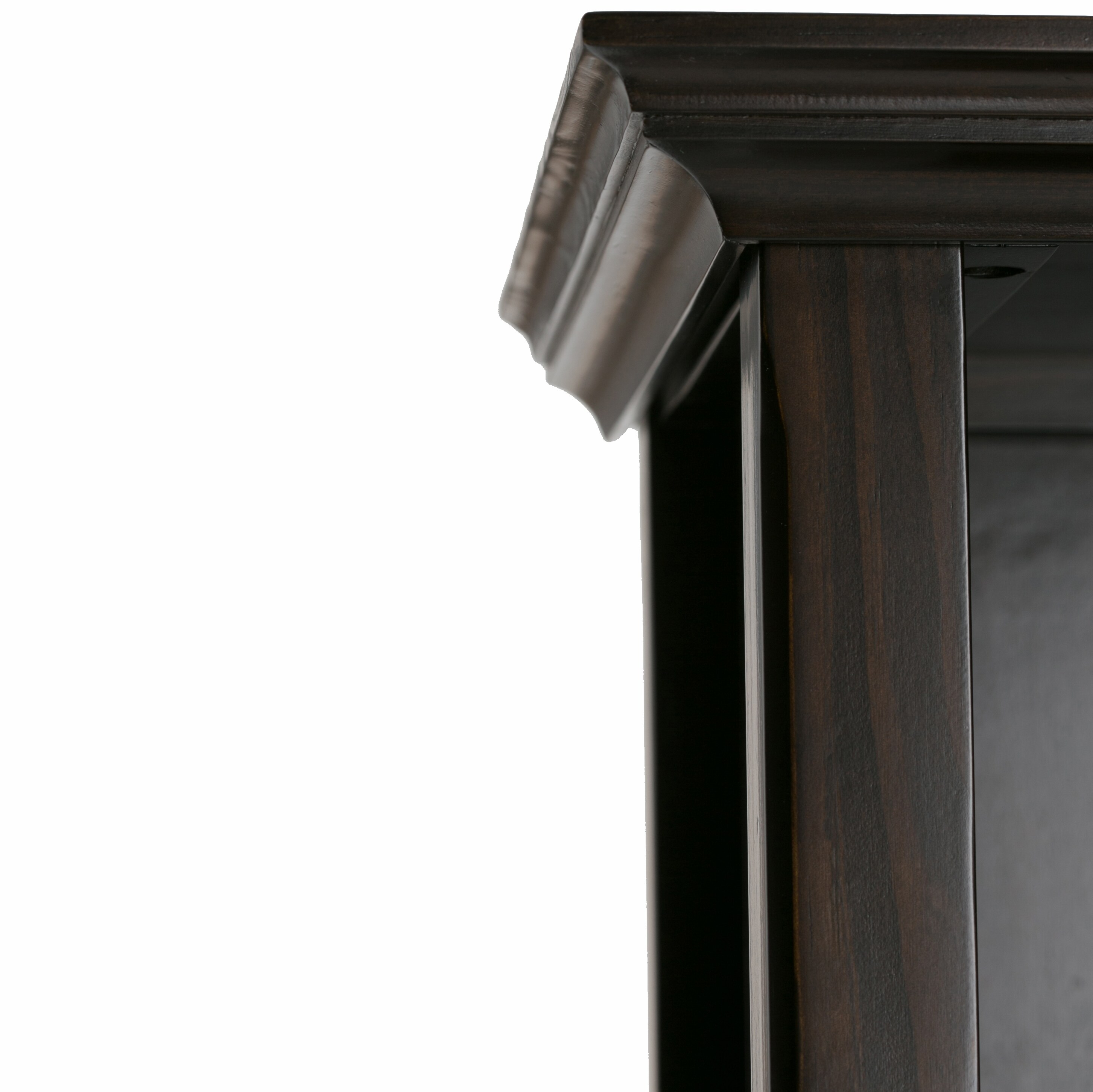 Amherst 70" Hickory Brown Adjustable Wood Bookcase