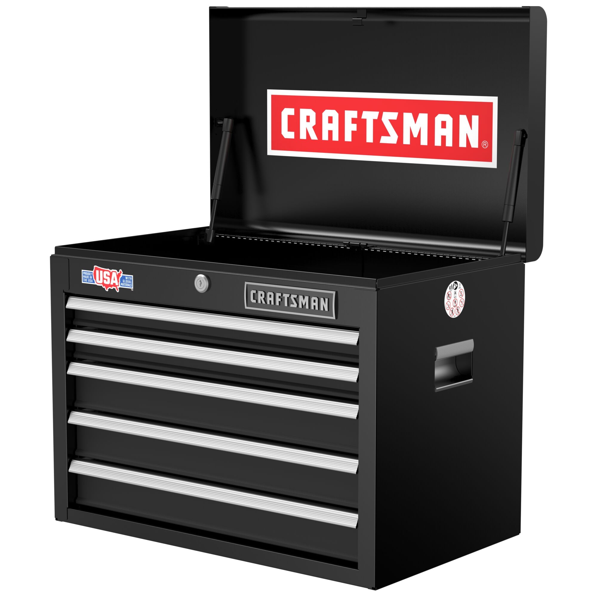 CRAFTSMAN 2000 Series 26-in W x 19.75-in H 5-Drawer Steel Tool Chest (Black)