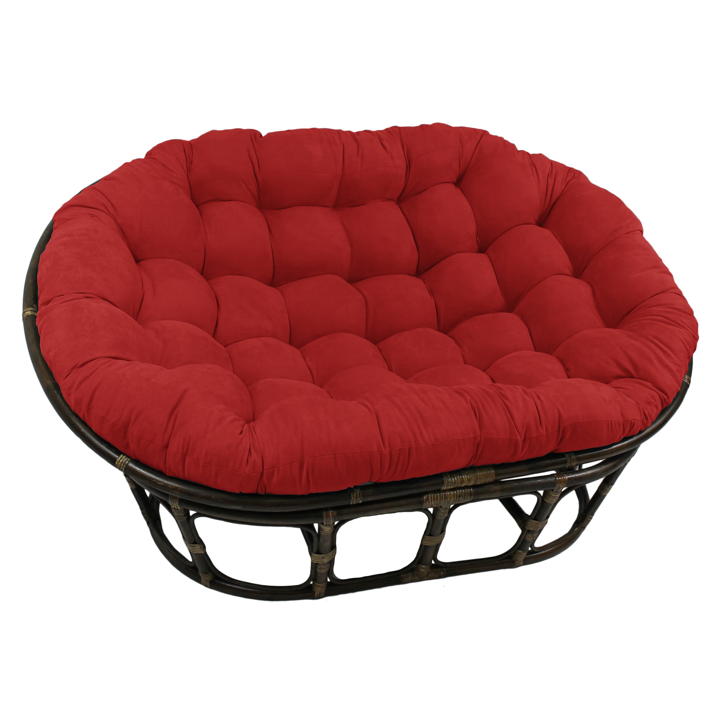 Blazing Needles 93304-MS-CR Cardinal Red Solid Chair Cushion