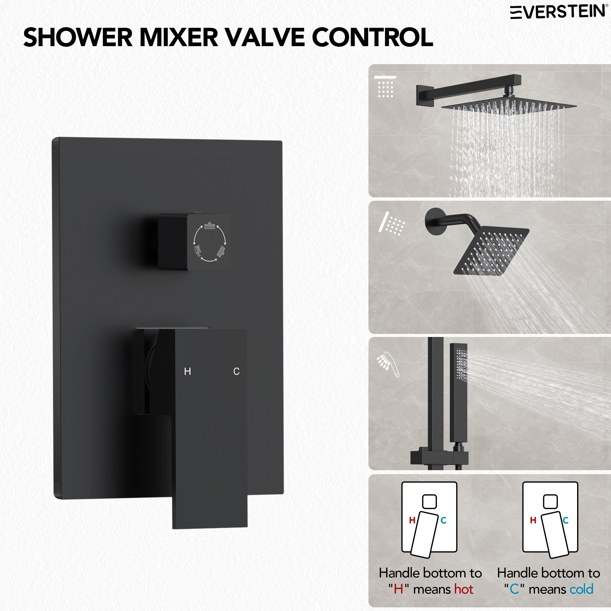 EVERSTEIN Q-922-OTOP Tub-Shower-Faucets - View #6