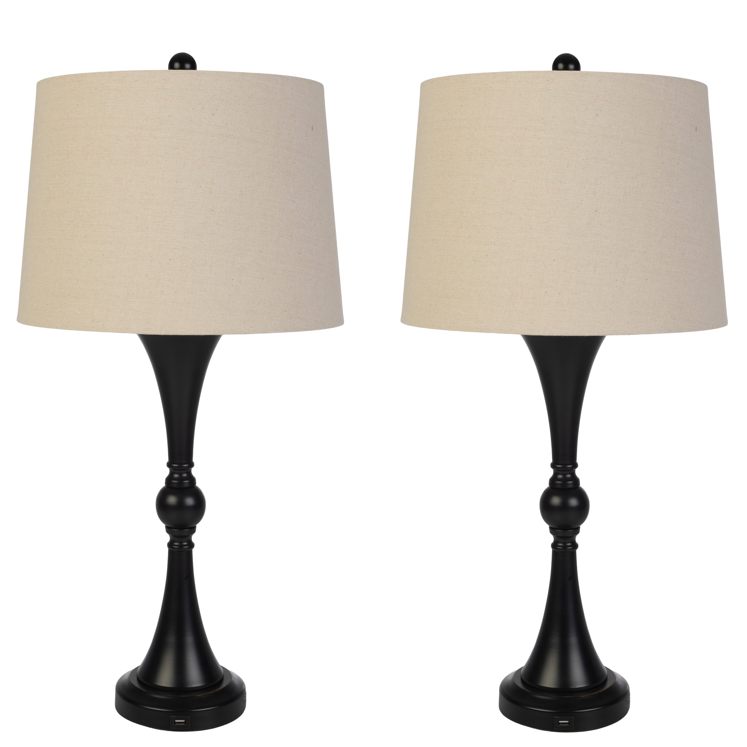Lavish Home 72-LMPST2-21-USB Table-Lamps - View #2