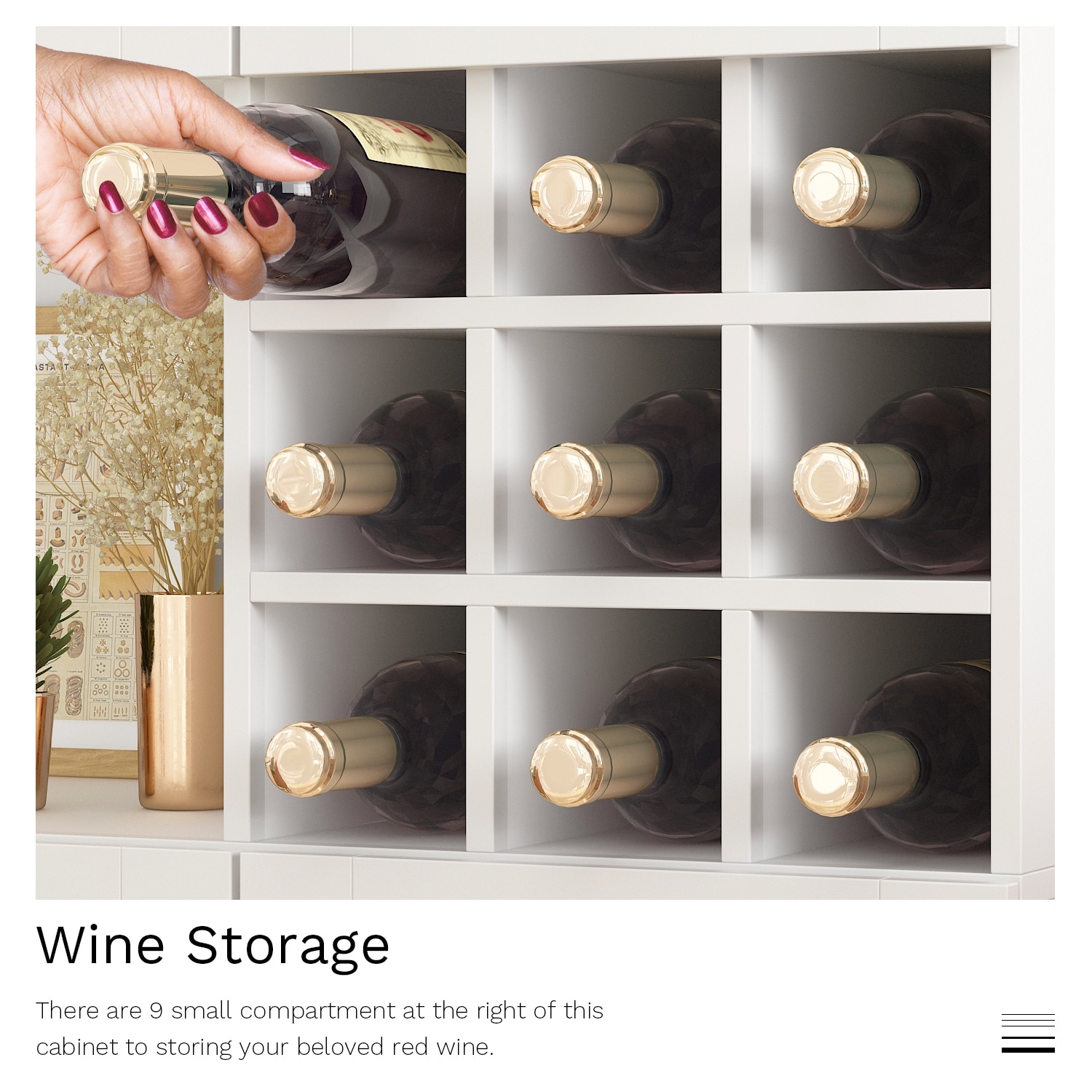 Wine racks for discount pantry