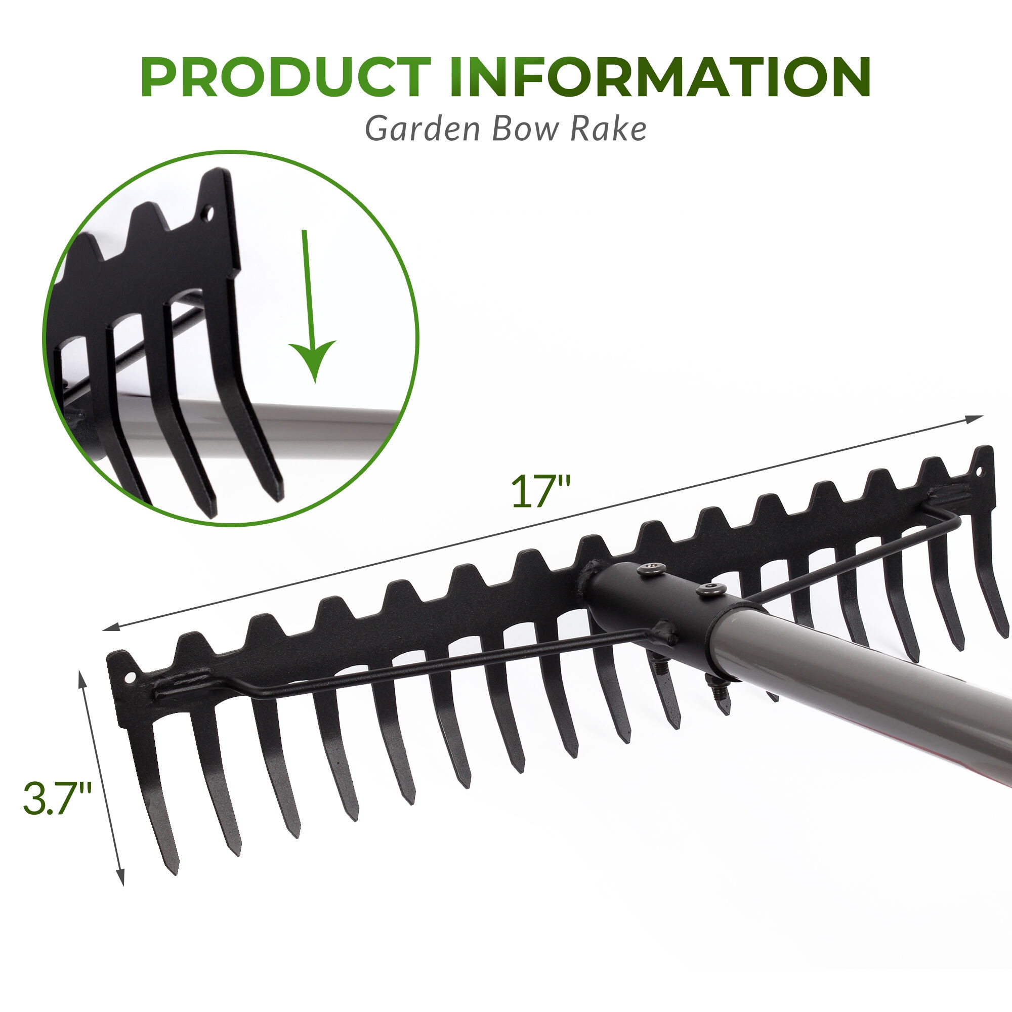 Walensee BR-001-LS Garden-Rakes - View #2
