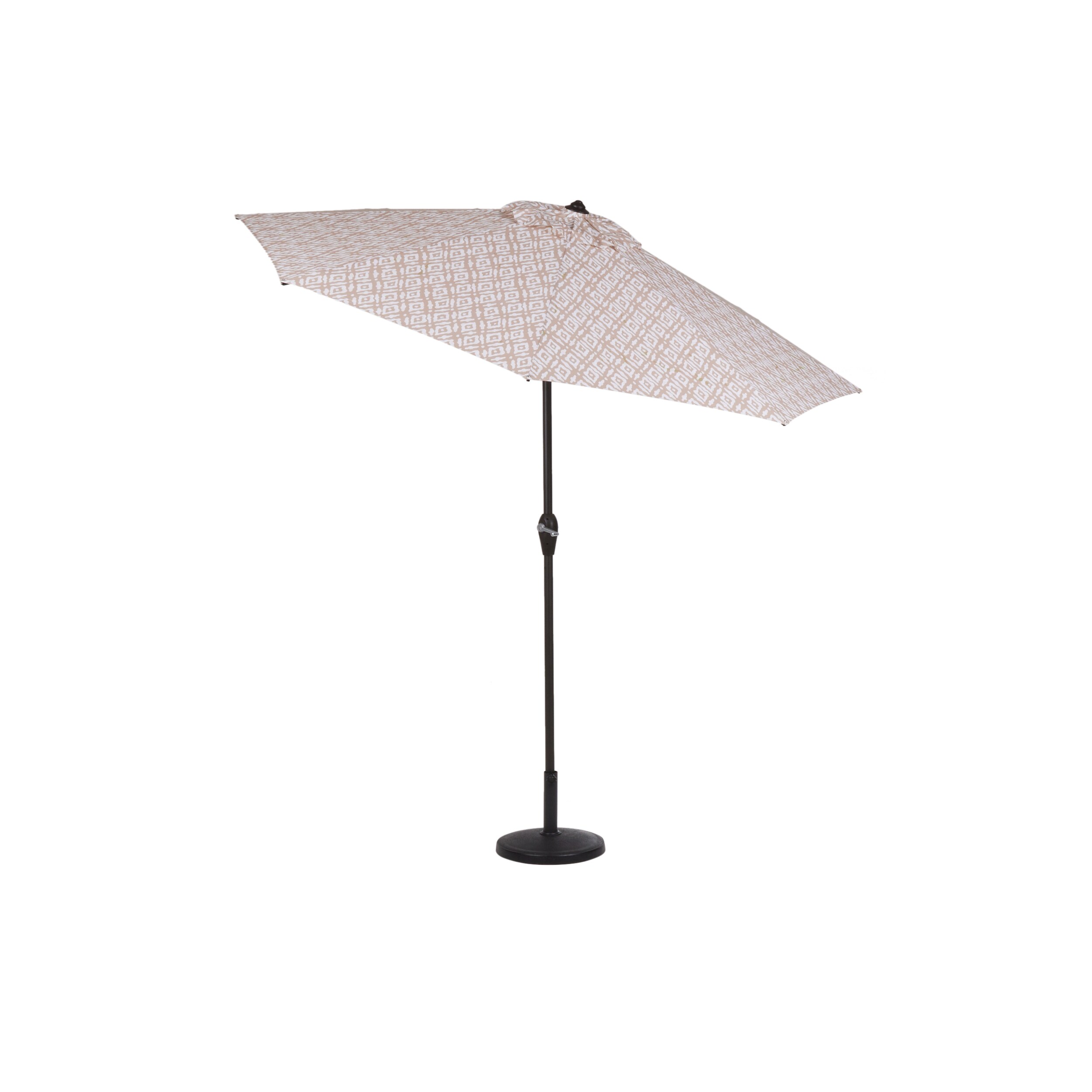 Origin 21 9-ft Aluminum Tan Auto-tilt Market Patio Umbrella Origin 21 9-ft Aluminum Tan Auto-tilt Market Patio Umbrella
