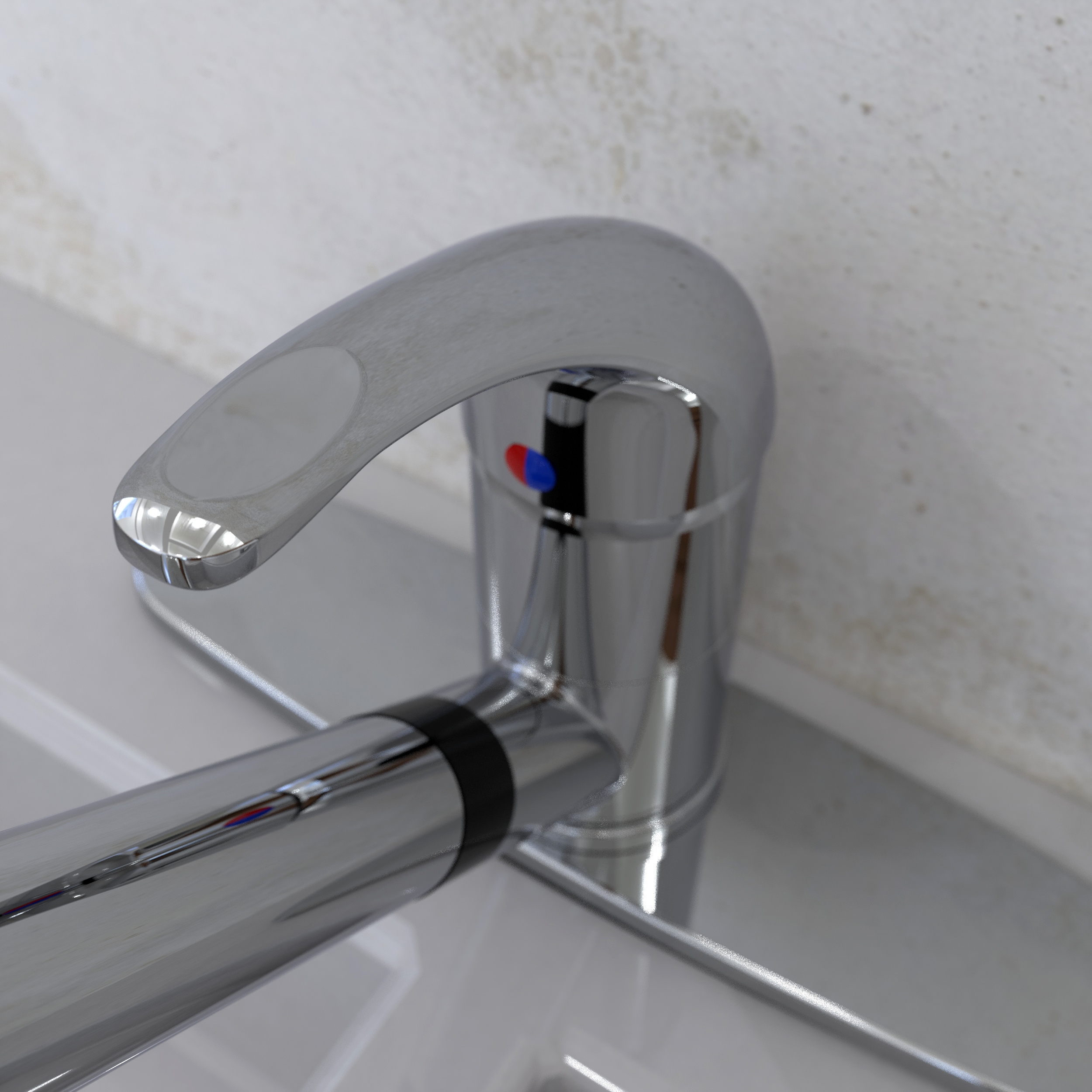 Polished Chrome Single Handle Pull-Out Kitchen Faucet with Sprayer