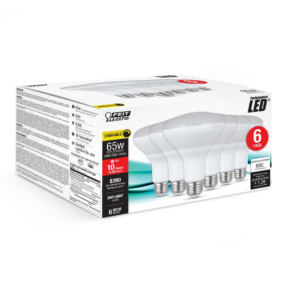 Feit Electric BR30DM/850/10KLED/6 Led-Flood-Spot-Light-Bulbs - View #3