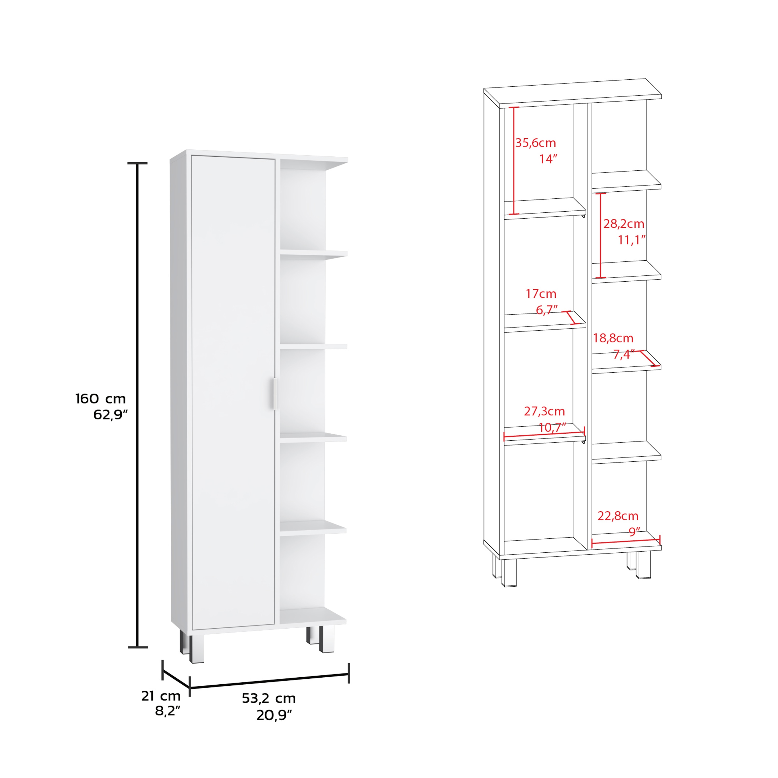 Tatayosi DJ-173170 Linen-Cabinets - View #3