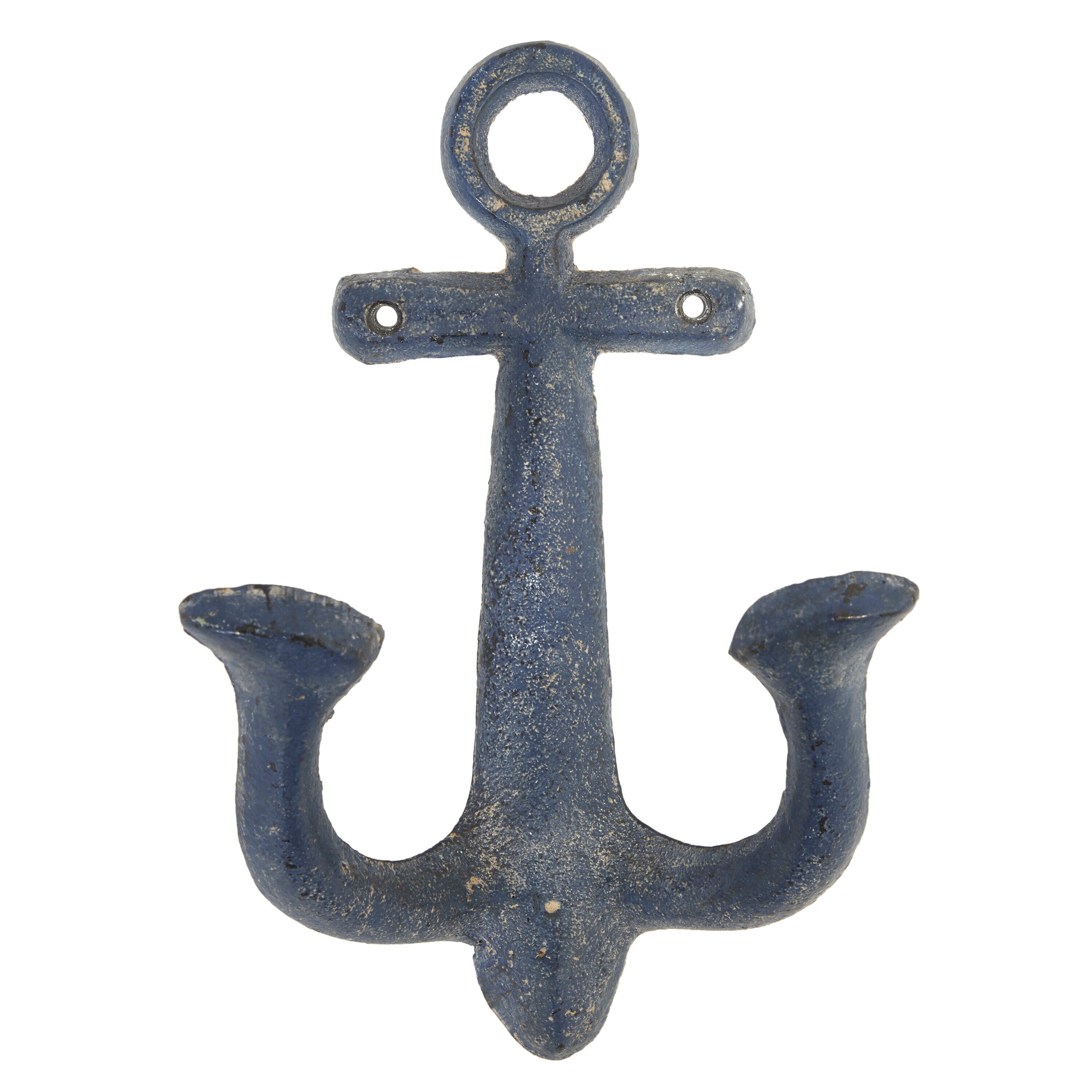 Multicolored Metal Anchor Wall Hooks Set of Four
