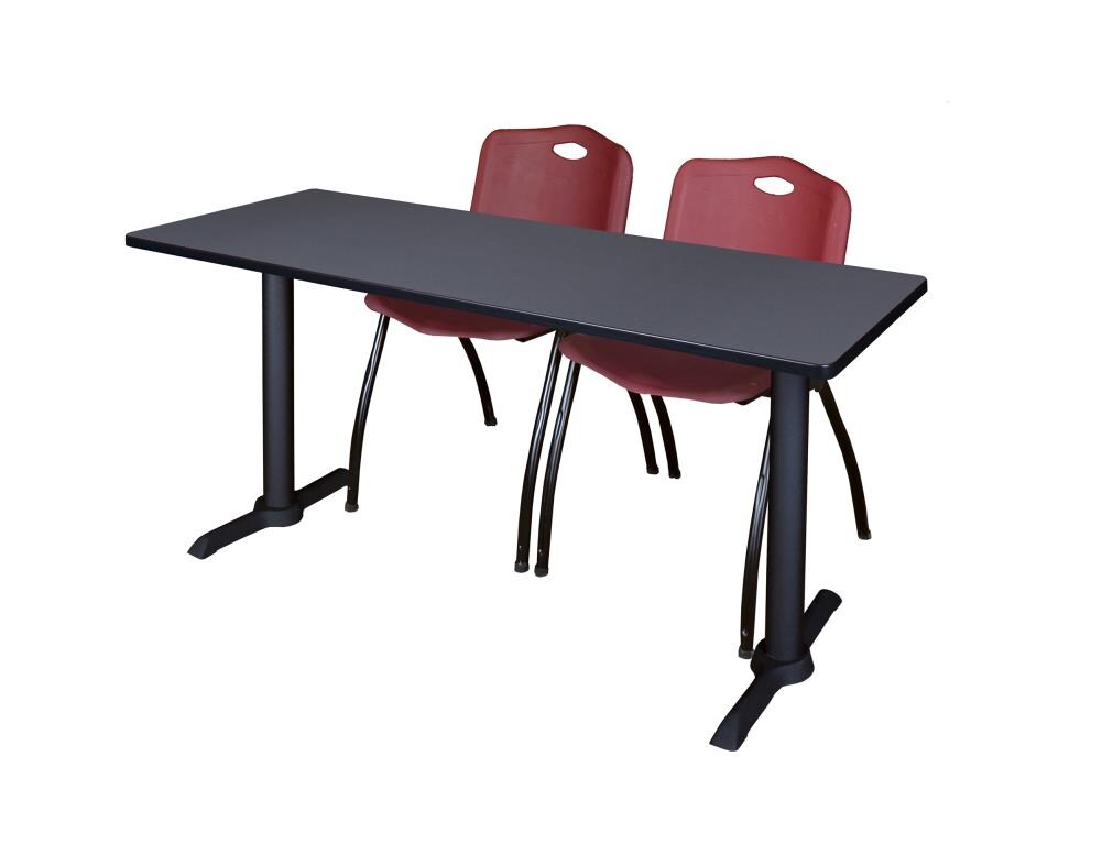 Regency MTRCT7224GY47BY Training Gray 4-Person Training Table (72-in W x 29-in H)