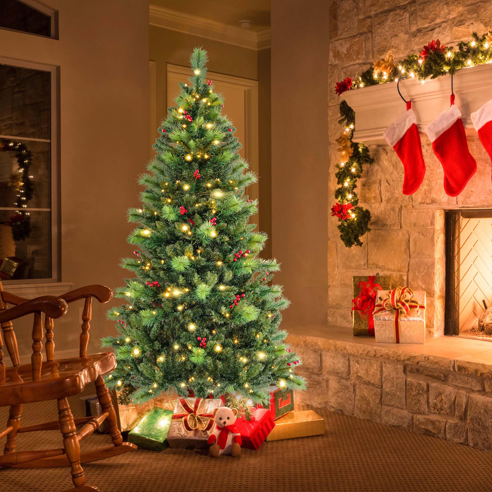 Costway LWS00761 Artificial-Christmas-Trees - View #9