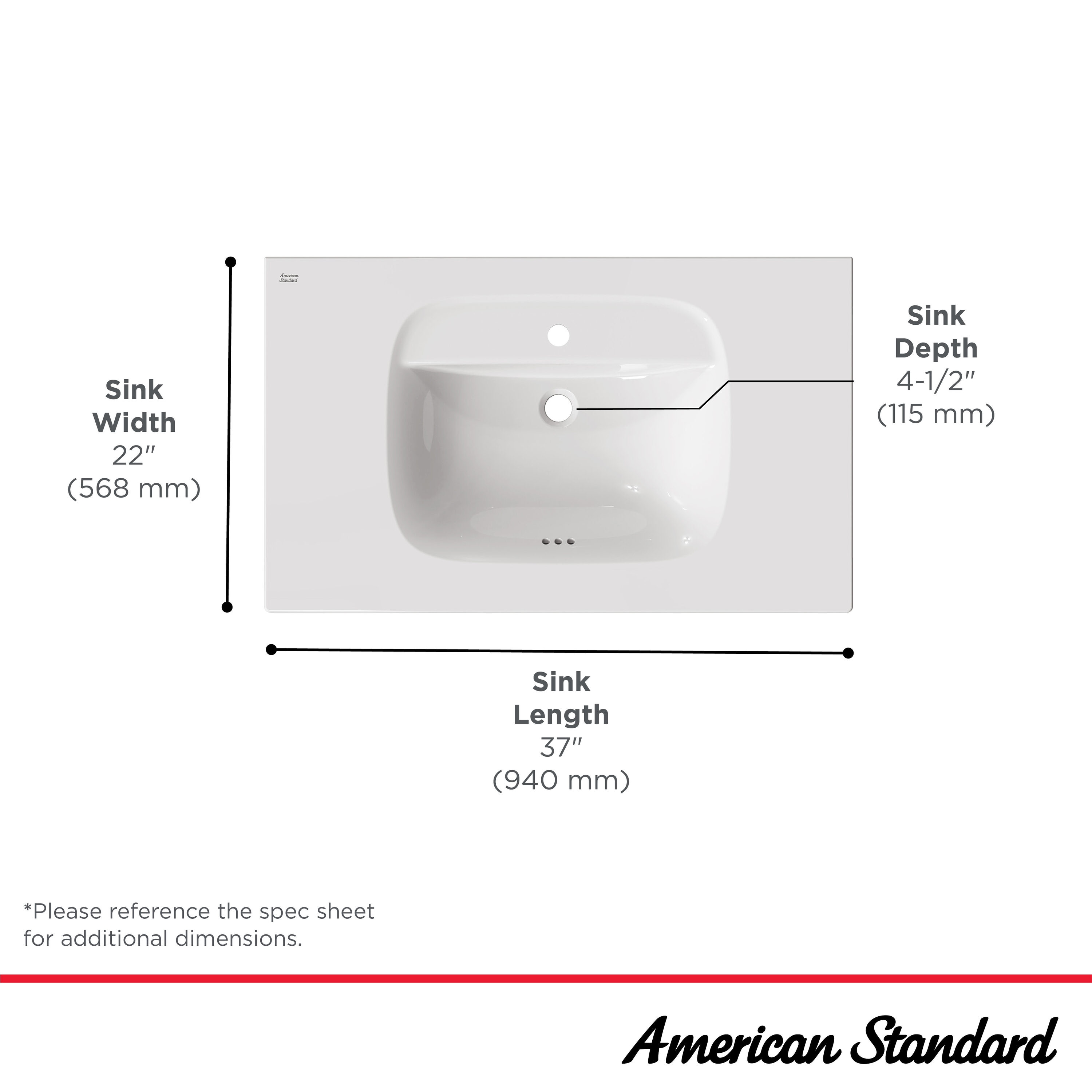American Standard 1806001.020 Vanity-Tops - View #5