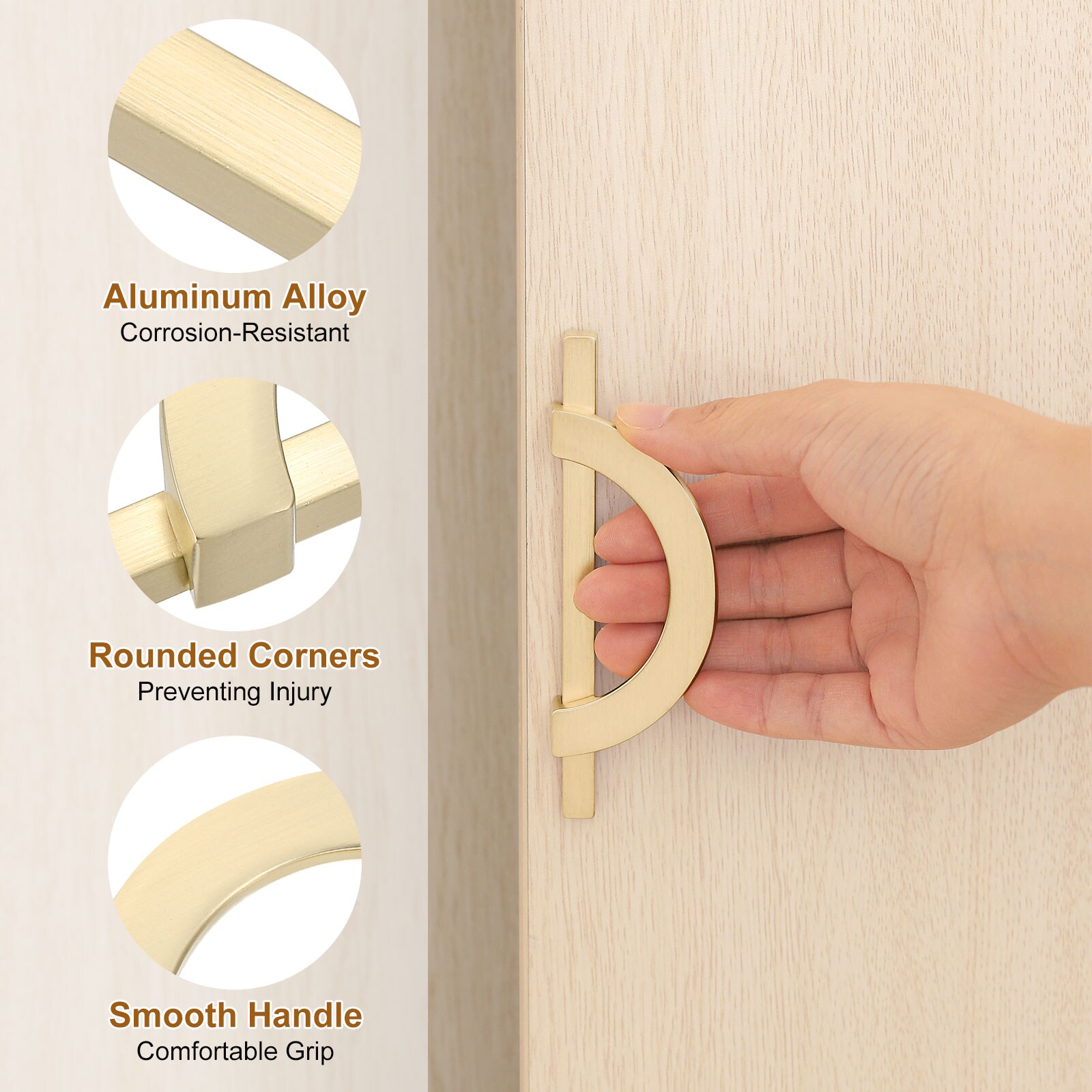 Unique Bargains S25093000UX5205 Cabinet-Pulls - View #4