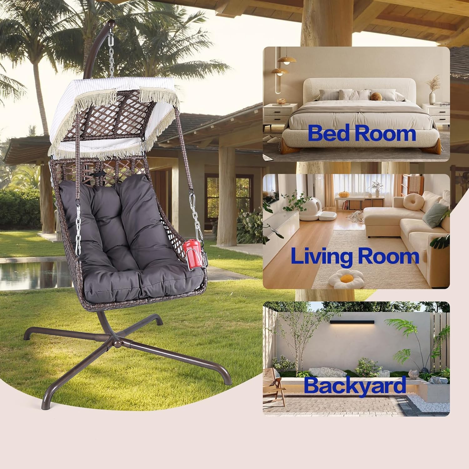 Forclover MONM1209-01GY Patio-Chairs - View #5