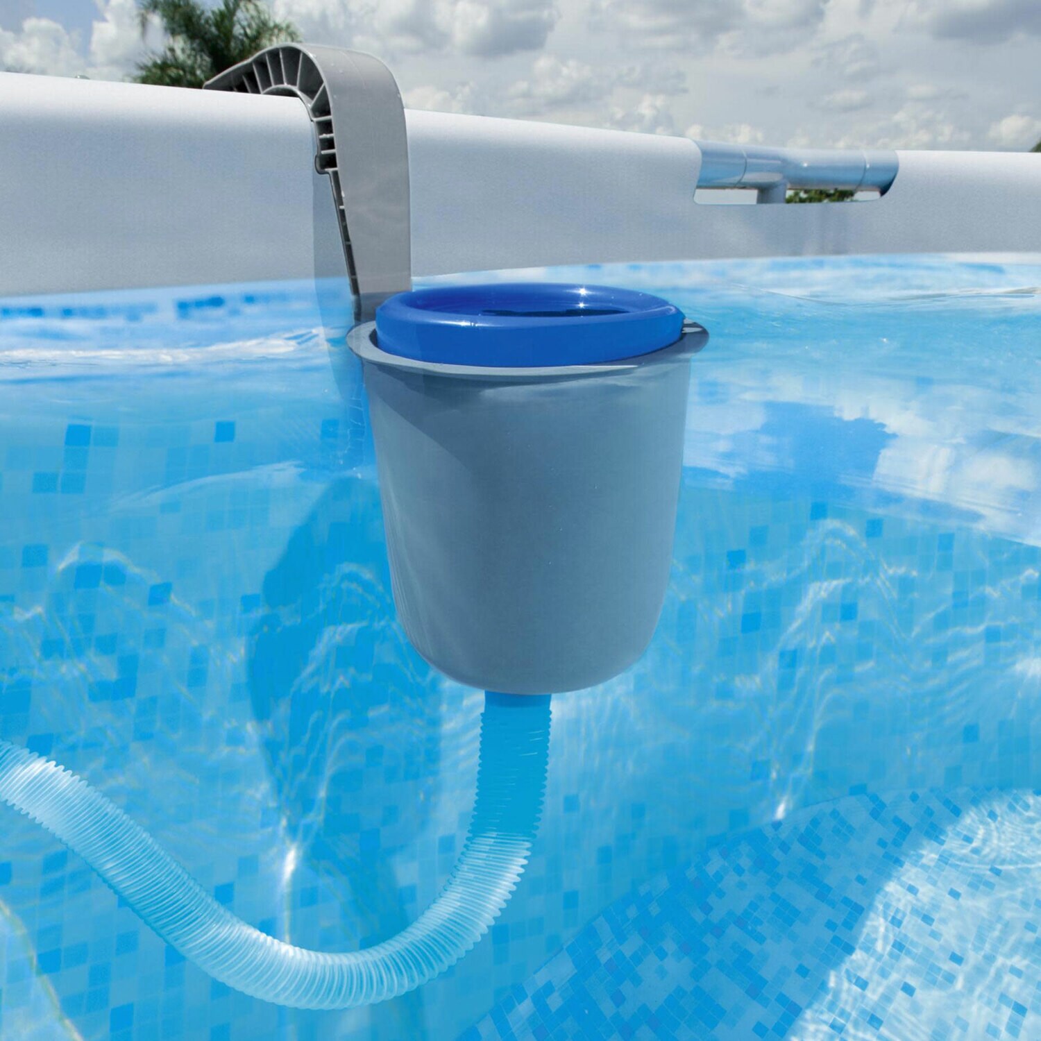 Bestway 15 Ft X 15 Ft X 42 In Metal Frame Round Above Ground Pool With Filter Pumpground Cloth