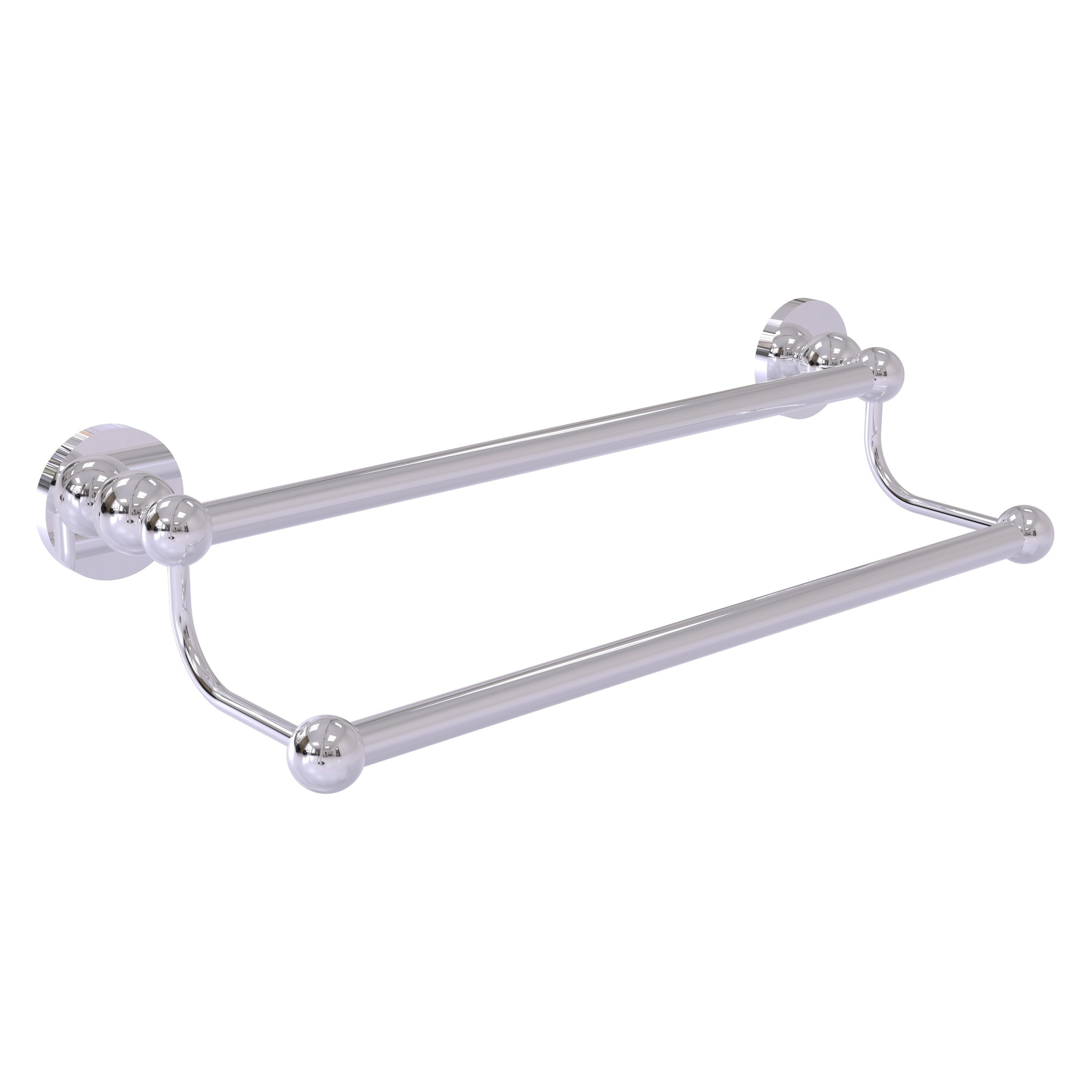 Allied Brass BL-72/36-PC Bolero 36-in double Polished Chrome Wall mount Double Towel Bar