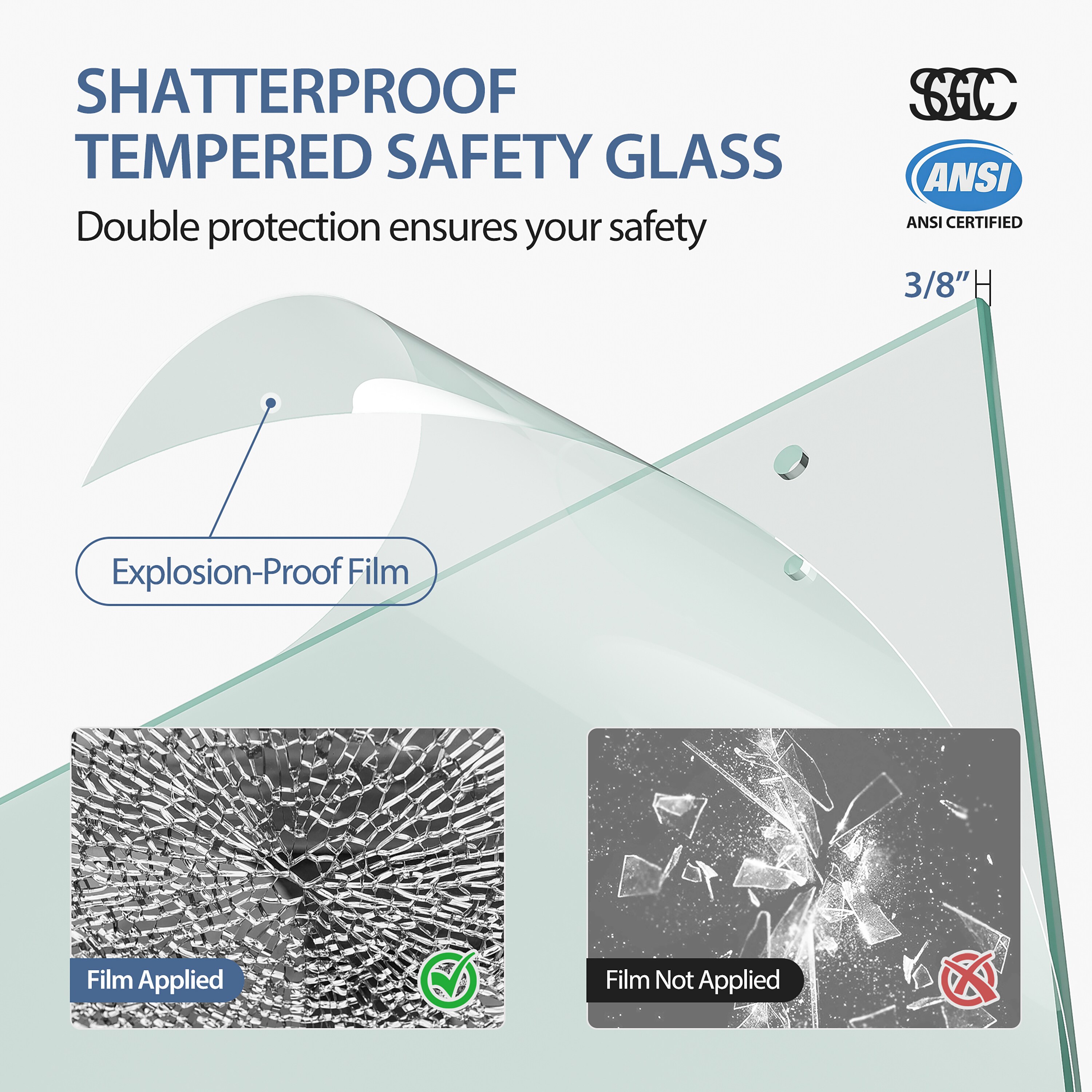 CASAINC CA-BF13140 Shower-Doors - View #10