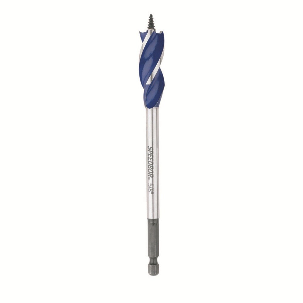 IRWIN SPEEDBOR MAX 5/8-in X 6-in Woodboring Tri-flute Drill Bit In The ...