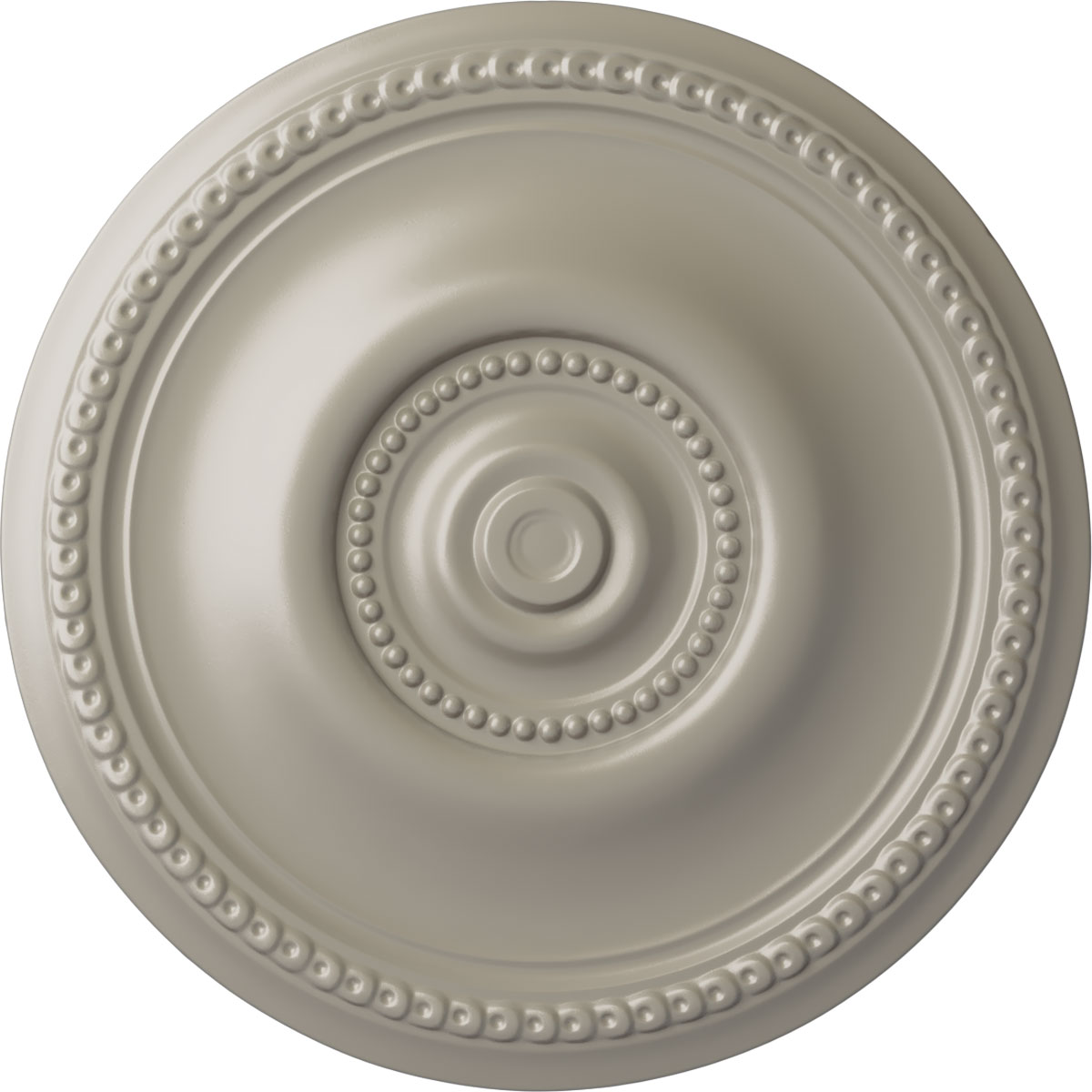 Ekena Millwork CM20BEPWS Raynor 20.625-in W x 20.625-in L Painted Pearl White Polyurethane Whole Ceiling Medallion