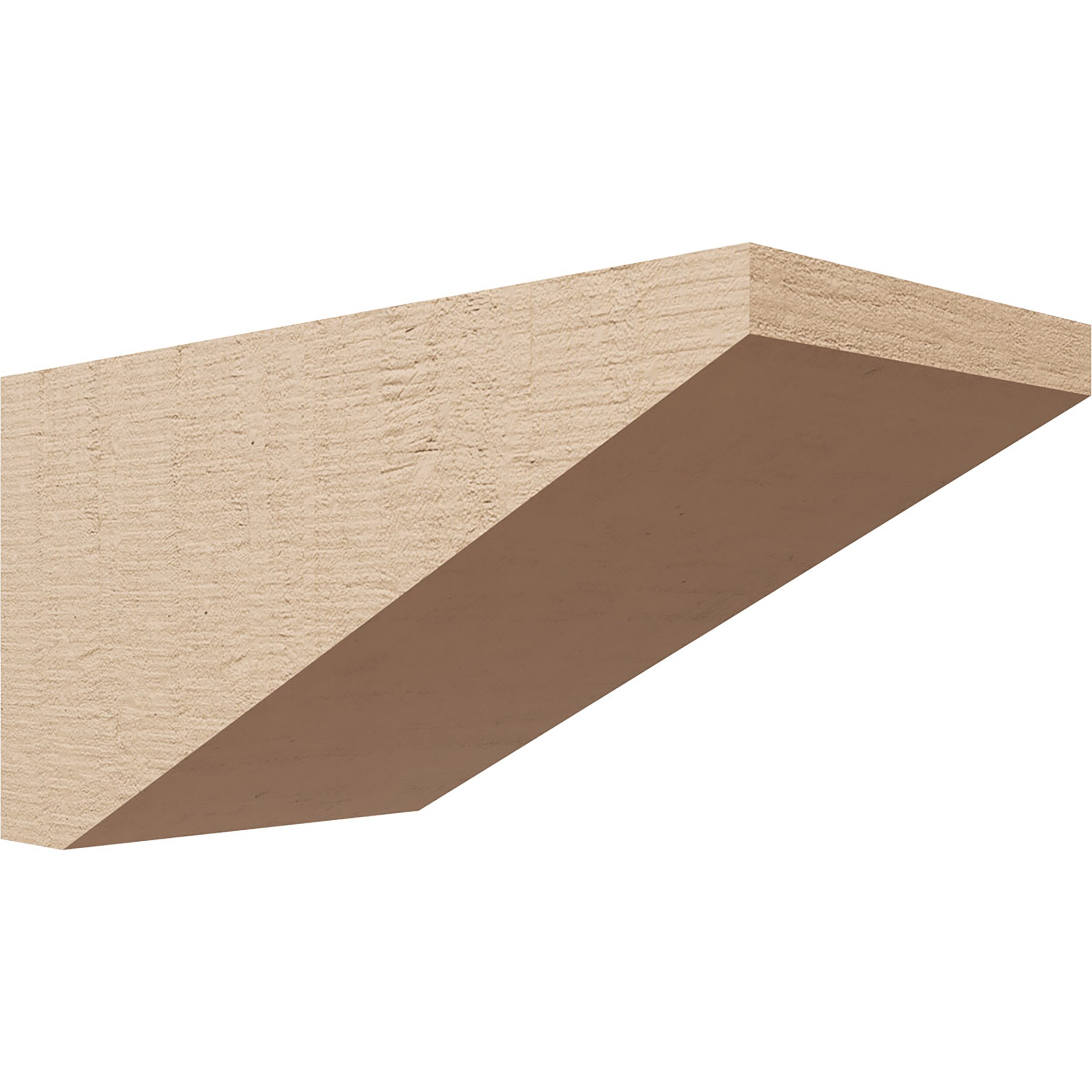 Ekena Millwork CORU07X14X07CONRCPR 7-in x 14-in x 7-in Rough Cedar Woodgrain TimberThane Primed Urethane Paintable/Stainable Corbel