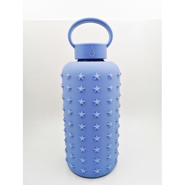 Hydroclear Star spiked silicone sleeve glass bottle 32-fl oz Ceramic Water  Bottle in the Water Bottles & Mugs department at