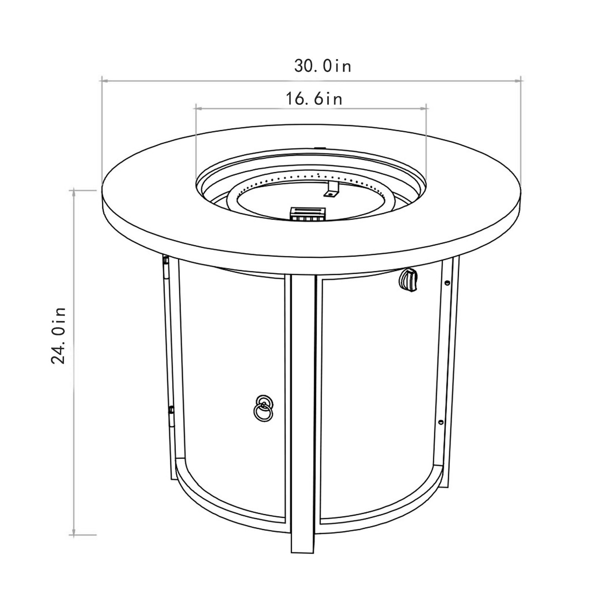 Dexmalle W853130169 Outdoor-Gas-Firepits - View #6