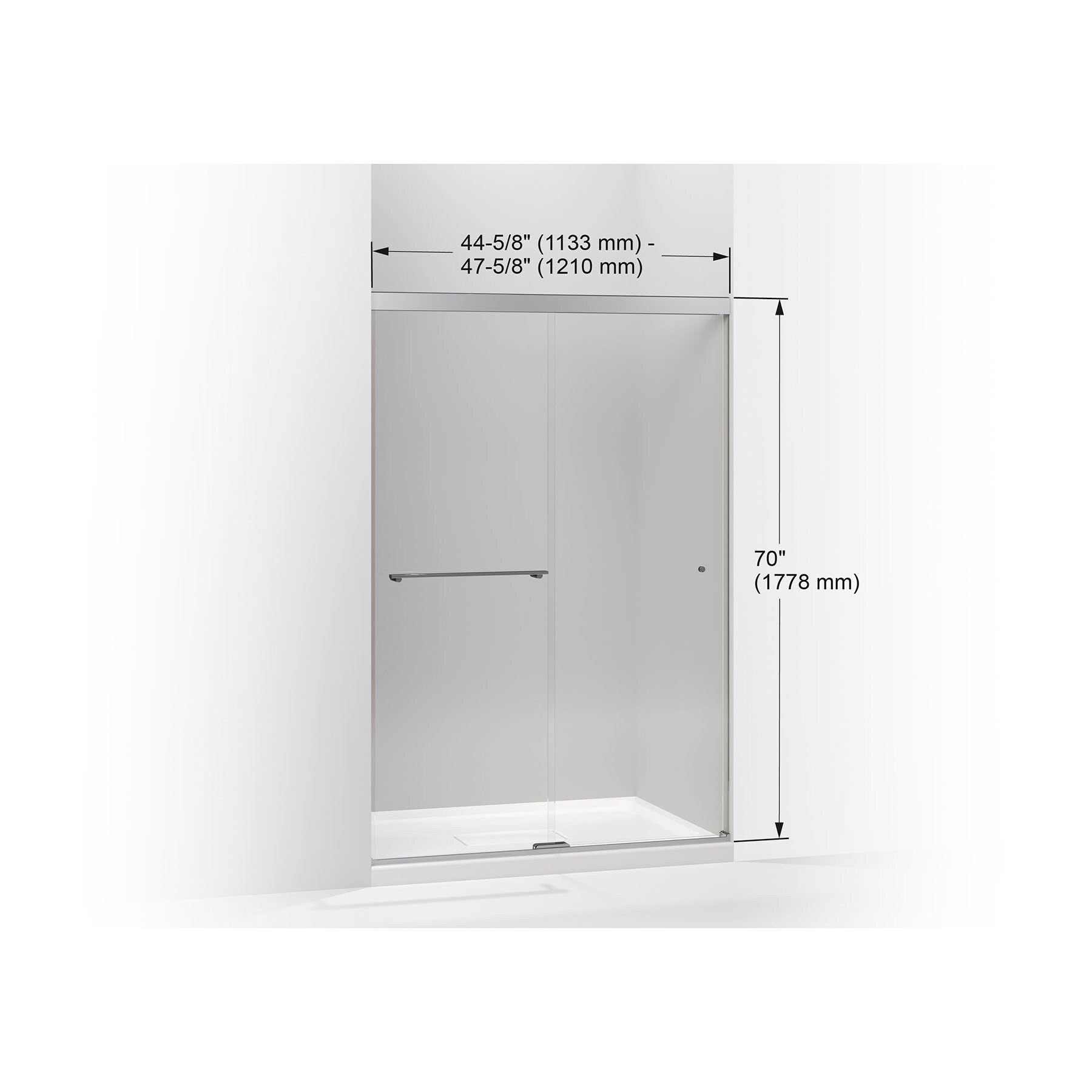 KOHLER 707101-L-BNK Shower-Doors - View #3