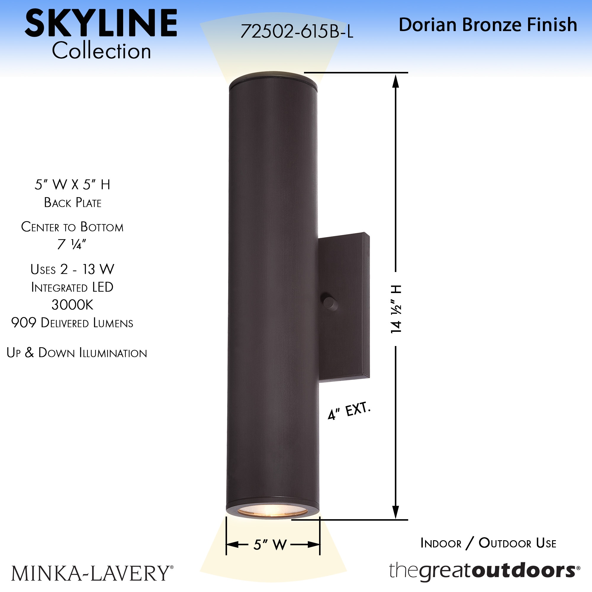 Minka Lavery 72502-615B-L Outdoor-Wall-Lighting - View #3