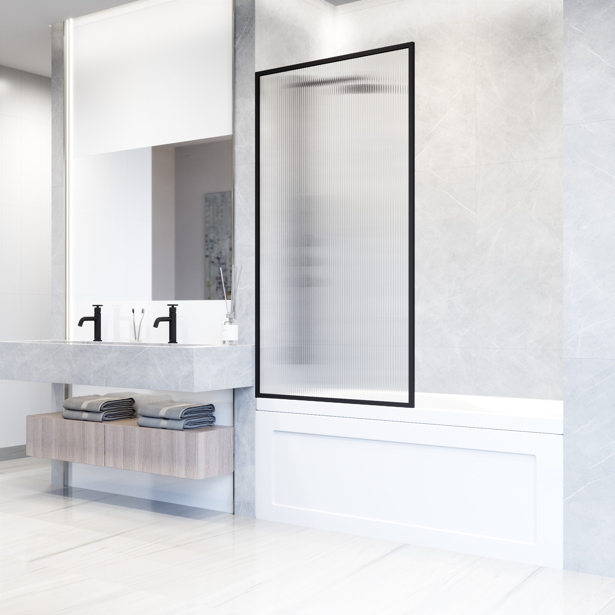 VIGO VG6077MBFL3462 Bathtub-Doors - View #2