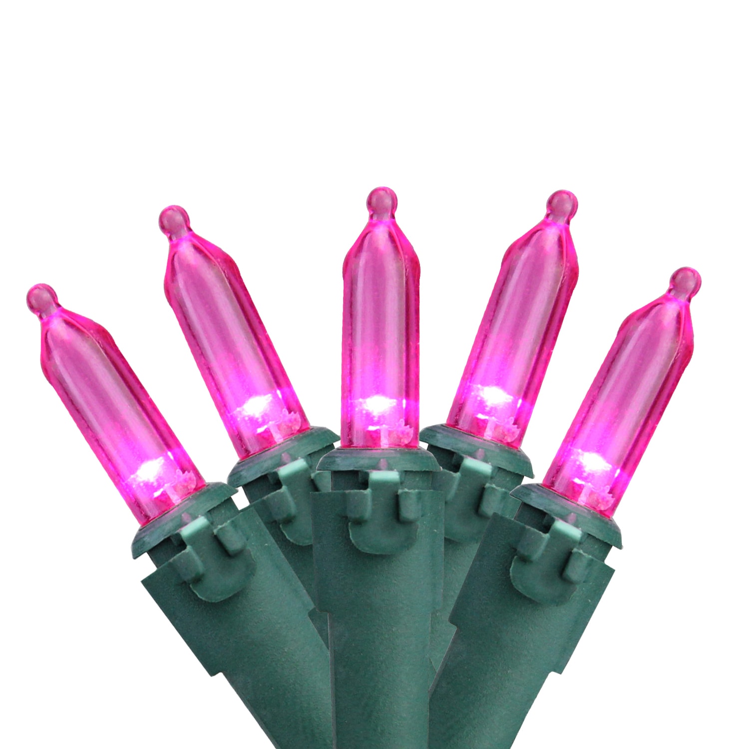 Northlight 32605419 50 -Count 16.25-ft Pink LED Plug-In Christmas String Lights
