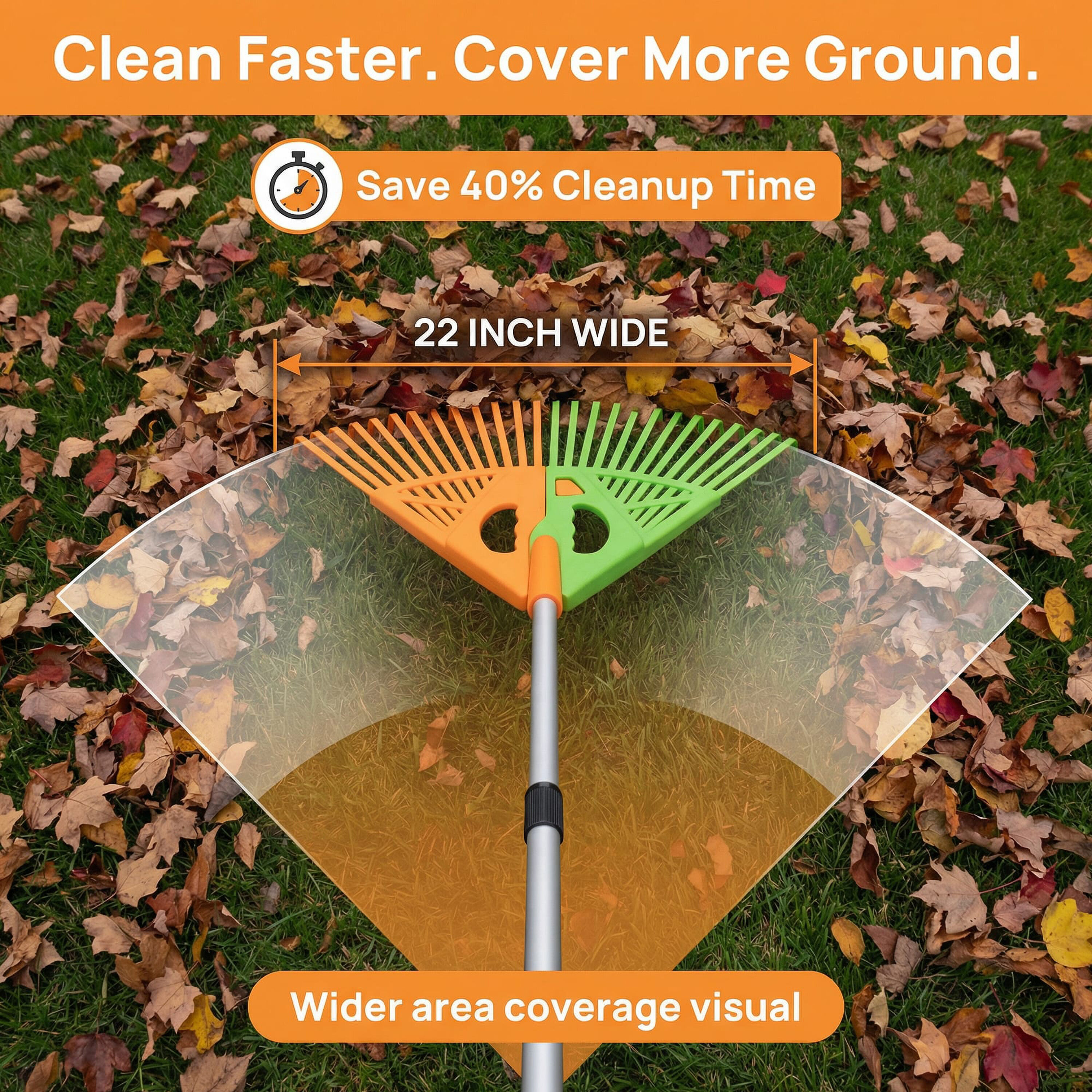 Gardenised QI004956 Lawn-Leaf-Rakes - View #6
