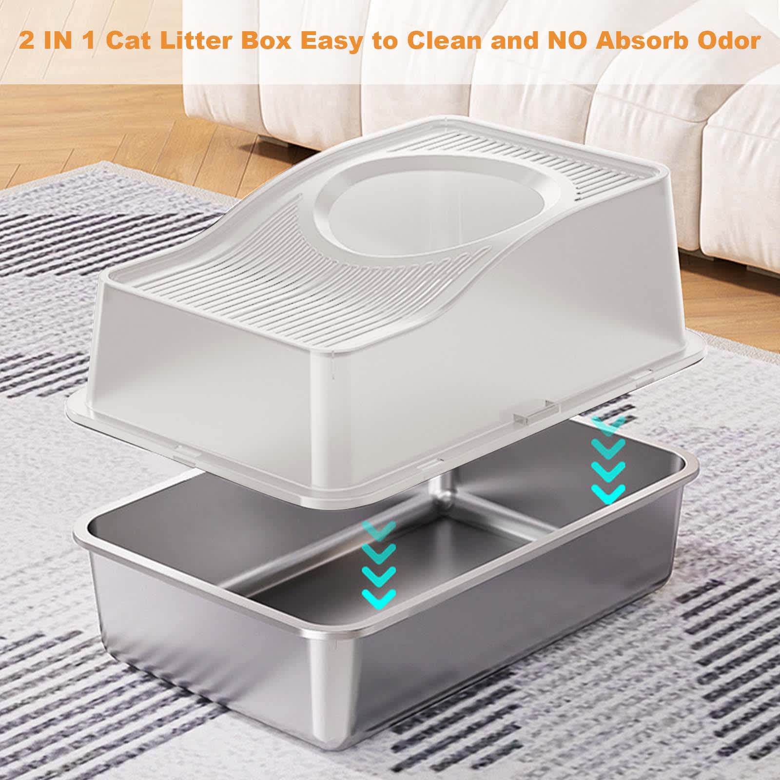 Qeetex NL-PPS-335DD9BK Litter-Boxes - View #3